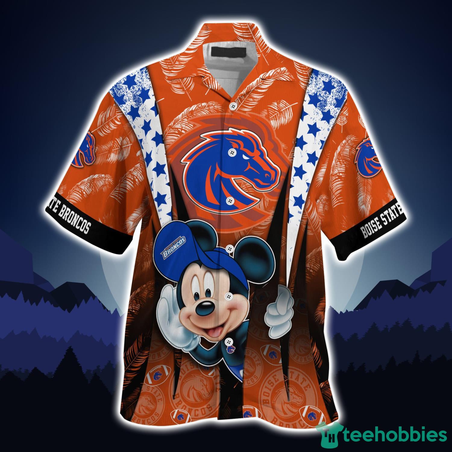 Boise State Broncos Sport Fans Mickey Hawaiian Shirt And Shorts