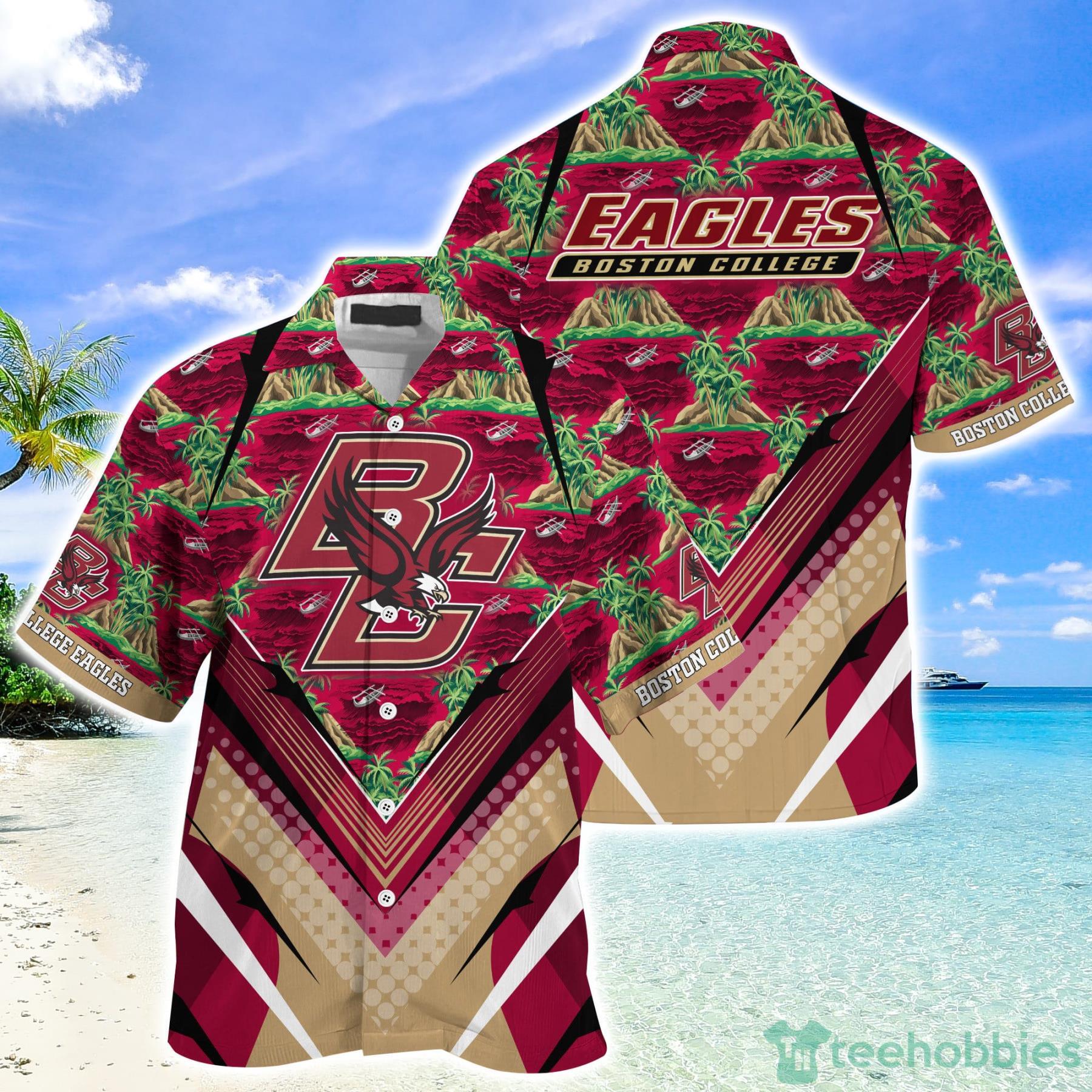 Boston College Eagles Summer Gift Hawaiian Shirt And Short Product Photo 1 Boston College Eagles Summer Gift Hawaiian Shirt And Short Product Photo 1