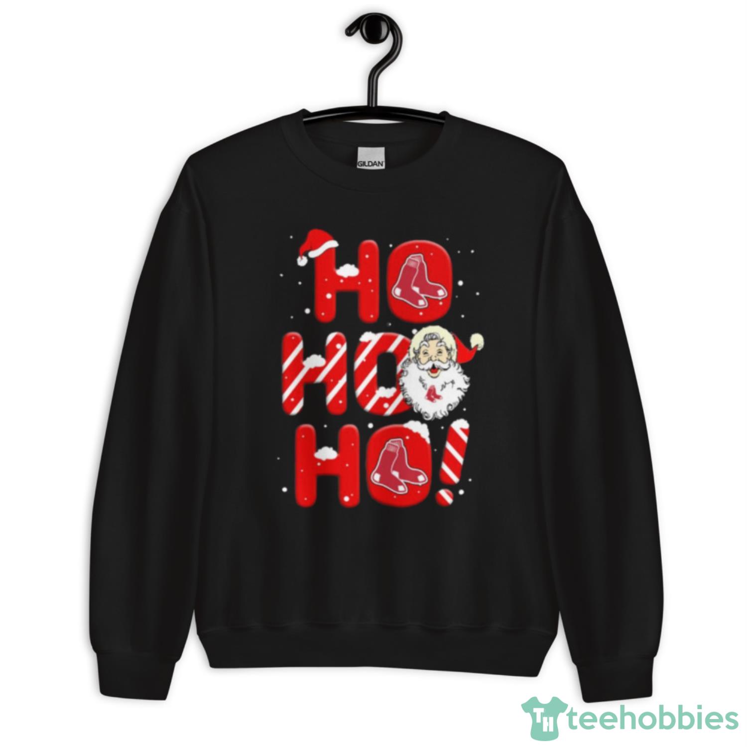 Snowman Boston Red Sox Logo Baseball Ho Ho Ho Christmas shirt