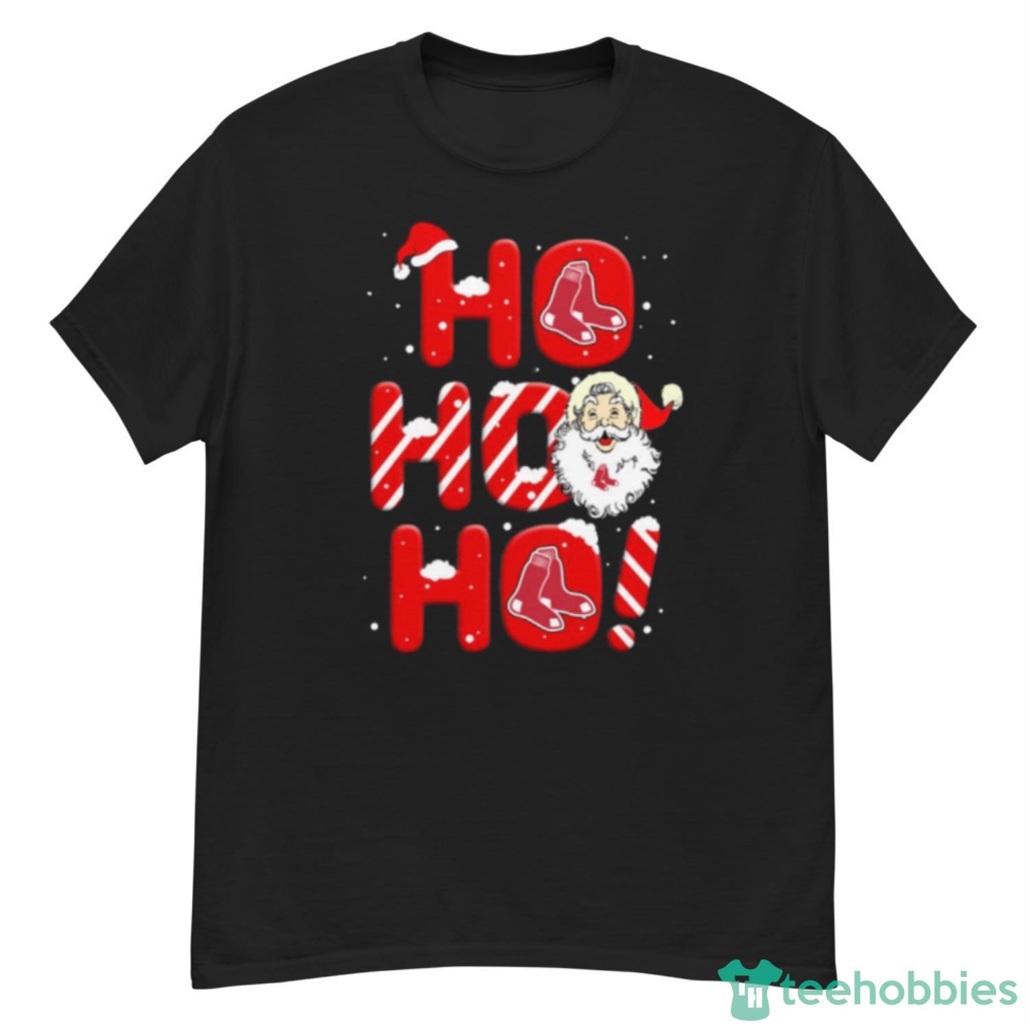 Boston Red Sox MLB Baseball Ho Ho Ho Santa Claus Merry Christmas Shirt