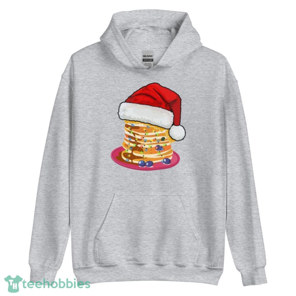 Breakfast Hat Santa Merry Christmas T-Shirt - Unisex Heavy Blend Hooded Sweatshirt