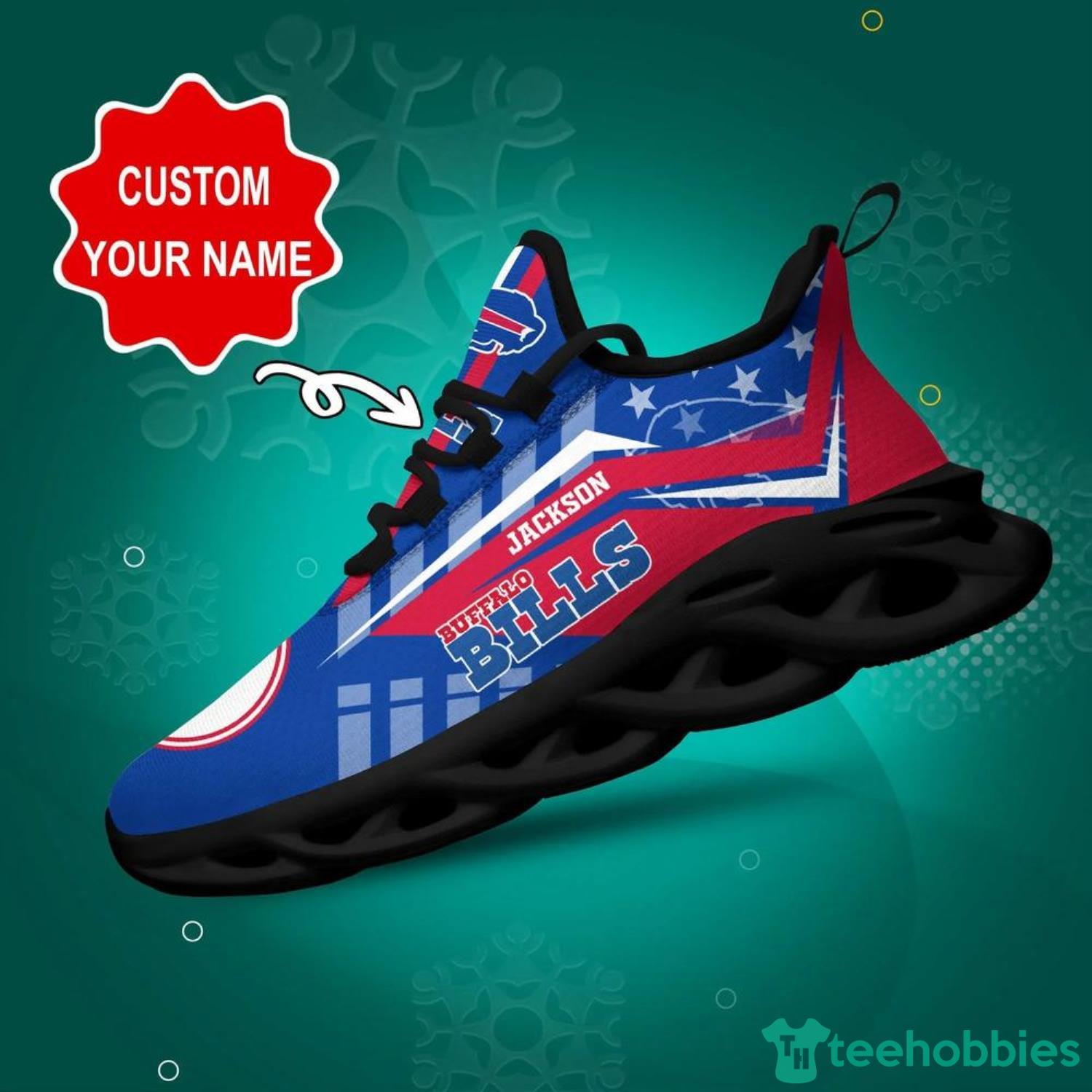 Buffalo Bills Football Air Mesh Running Shoes Sport Team For Men