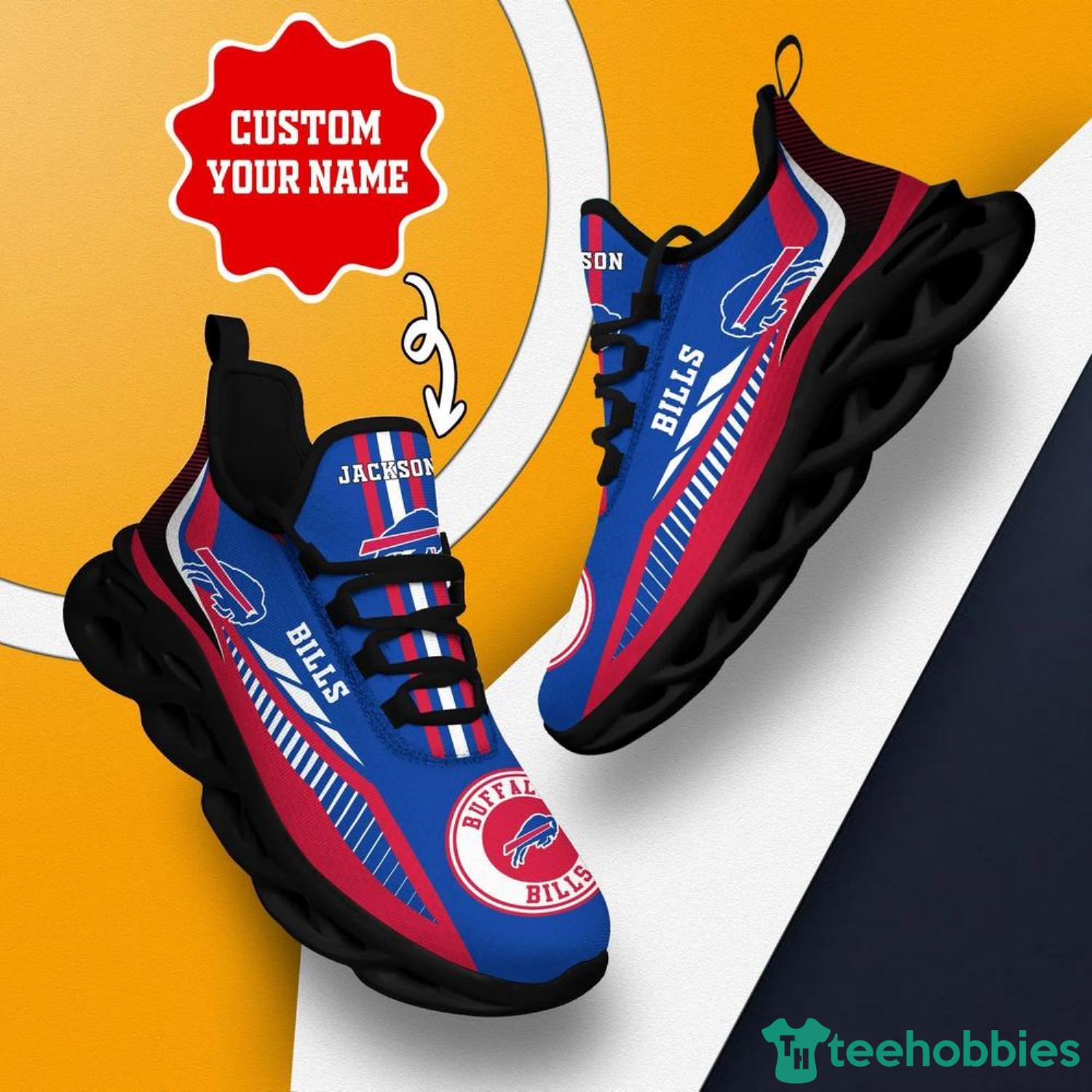 Buffalo Bills NFL Custom Name Air Jordan 11 Sneakers Shoes For