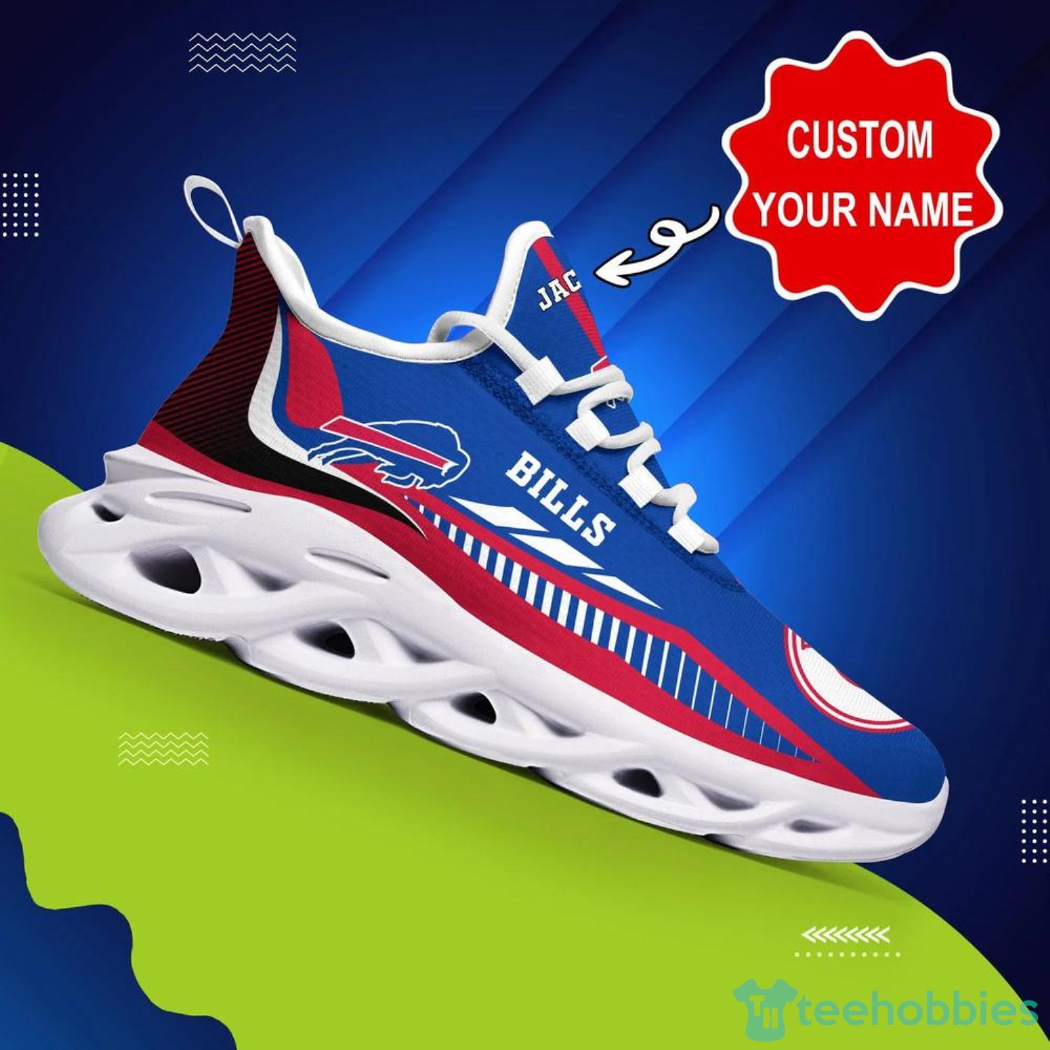 Buffalo Bills NFL Max Soul Shoes Custom Name Running Sneakers