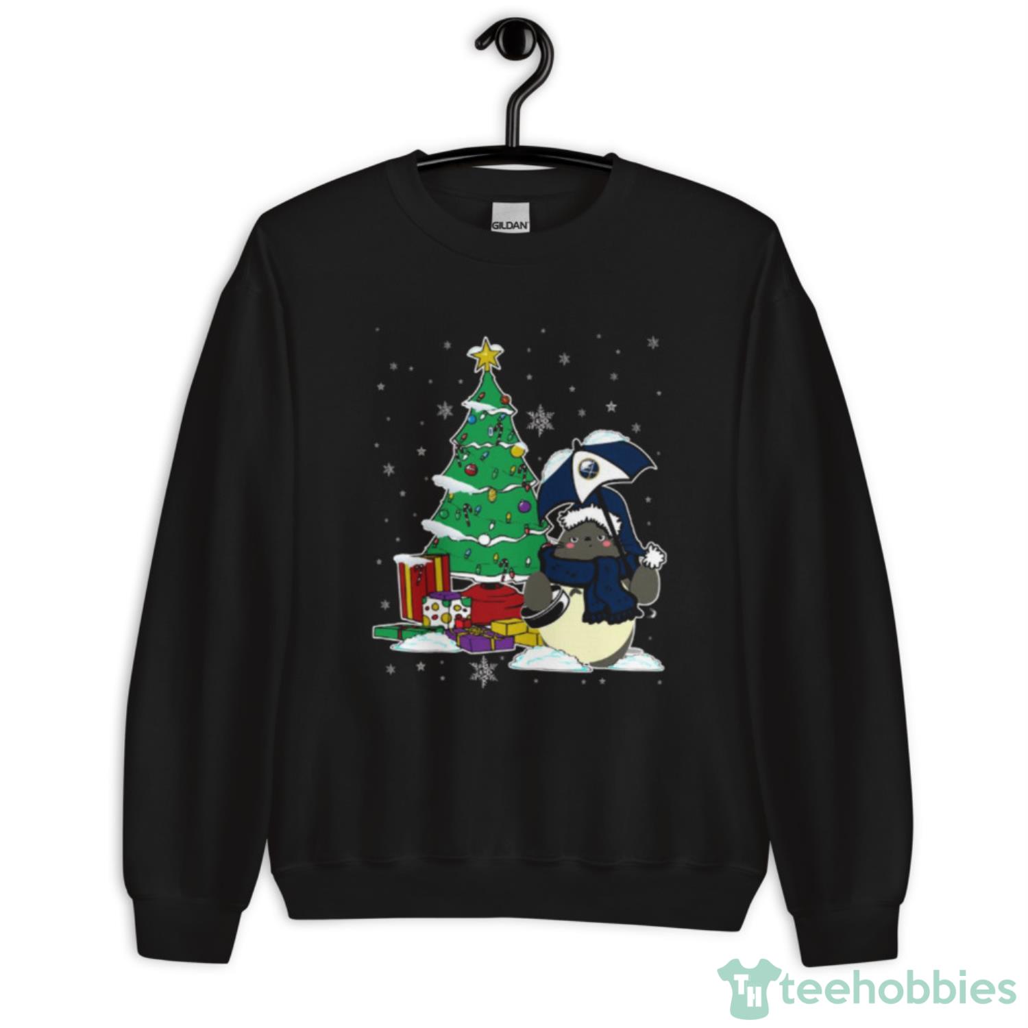 Buffalo Sabres NHL Hockey Cute Tonari No Totoro Christmas Shirt For Fans image Buffalo Sabres NHL Hockey Cute Tonari No Totoro Christmas Shirt For Fans - Unisex Crewneck Sweatshirt