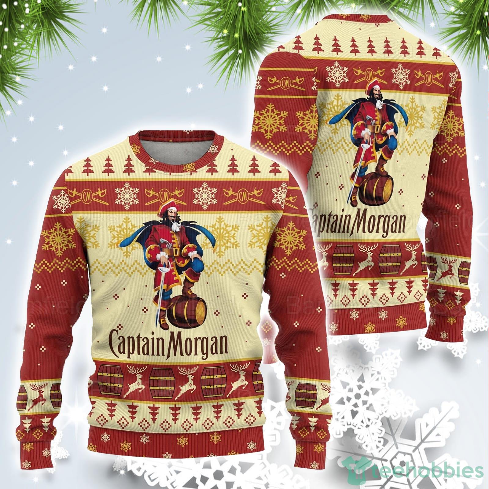 Captain Morgan Lover Captain Morgan Gift Ugly Christmas Sweater Product Photo 1 Captain Morgan Lover Captain Morgan Gift Ugly Christmas Sweater Product Photo 1