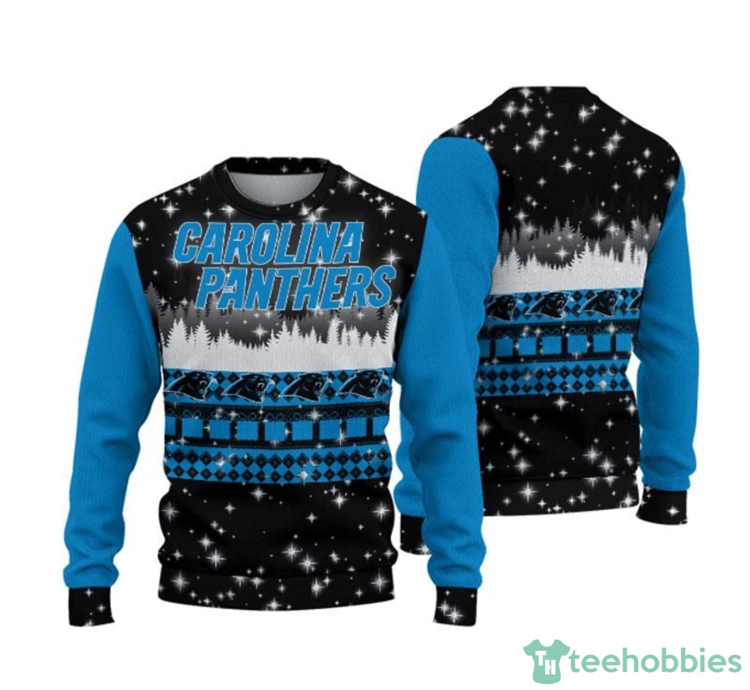 NFL Carolina Panthers Tree Fleece 3D Sweater For Men And Women Gift Ugly  Christmas - Banantees