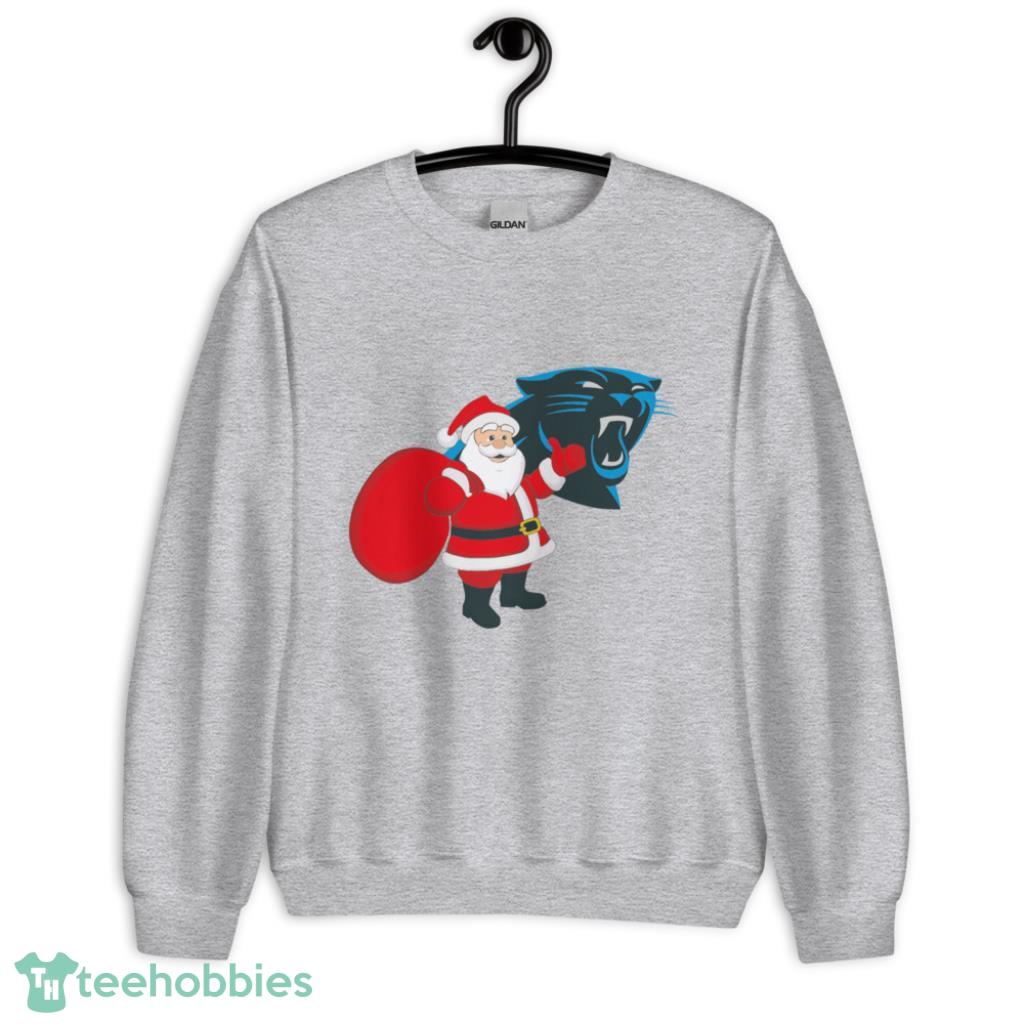 Carolina Panthers Santa Claus Christmas Shirt - Unisex Heavy Blend Crewneck Sweatshirt
