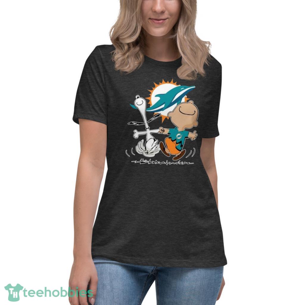 Miami Dolphins Snoopy and Charlie Brown Peanuts shirt, hoodie