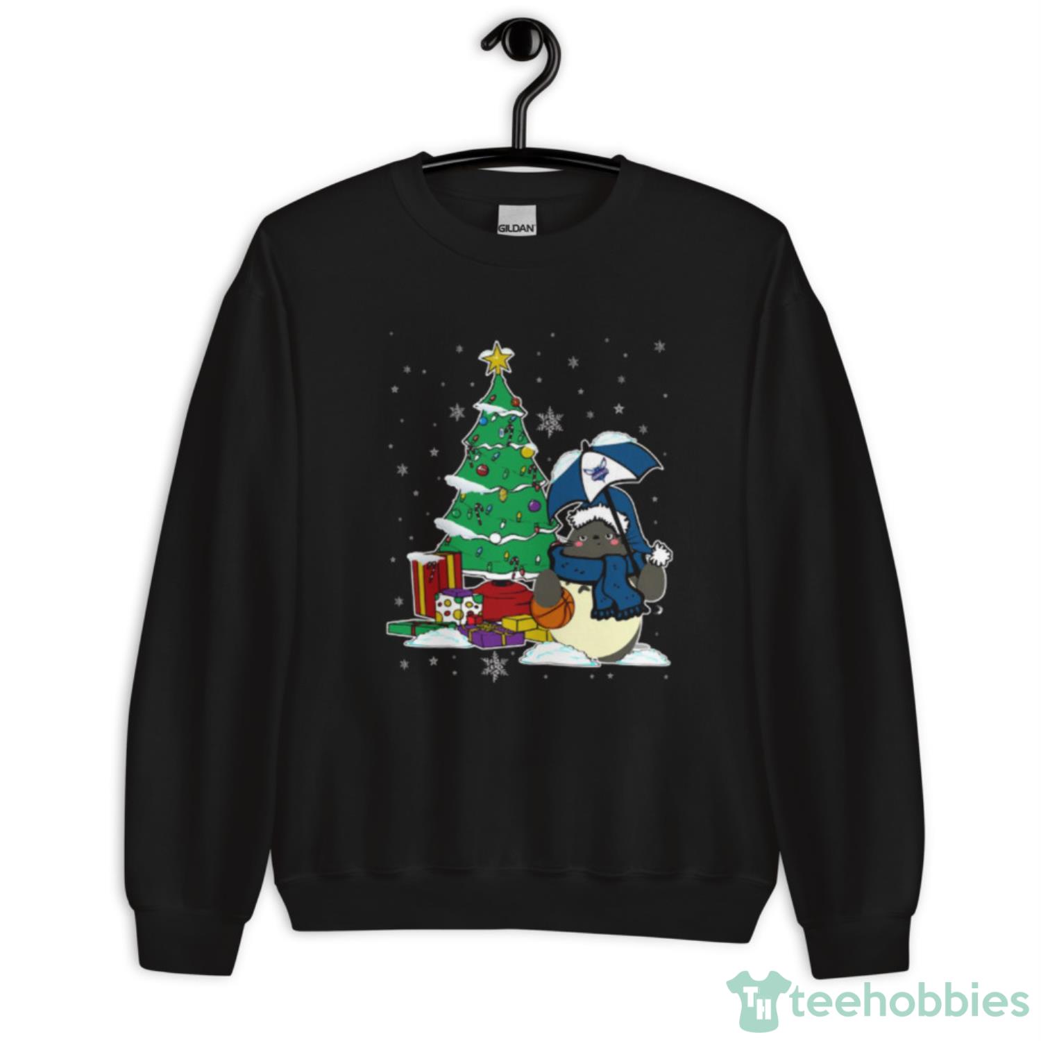 Charlotte Hornets NBA Basketball Cute Tonari No Totoro Christmas Shirt For Fans - Unisex Crewneck Sweatshirt Charlotte Hornets NBA Basketball Cute Tonari No Totoro Christmas Shirt For Fans - Unisex Crewneck Sweatshirt