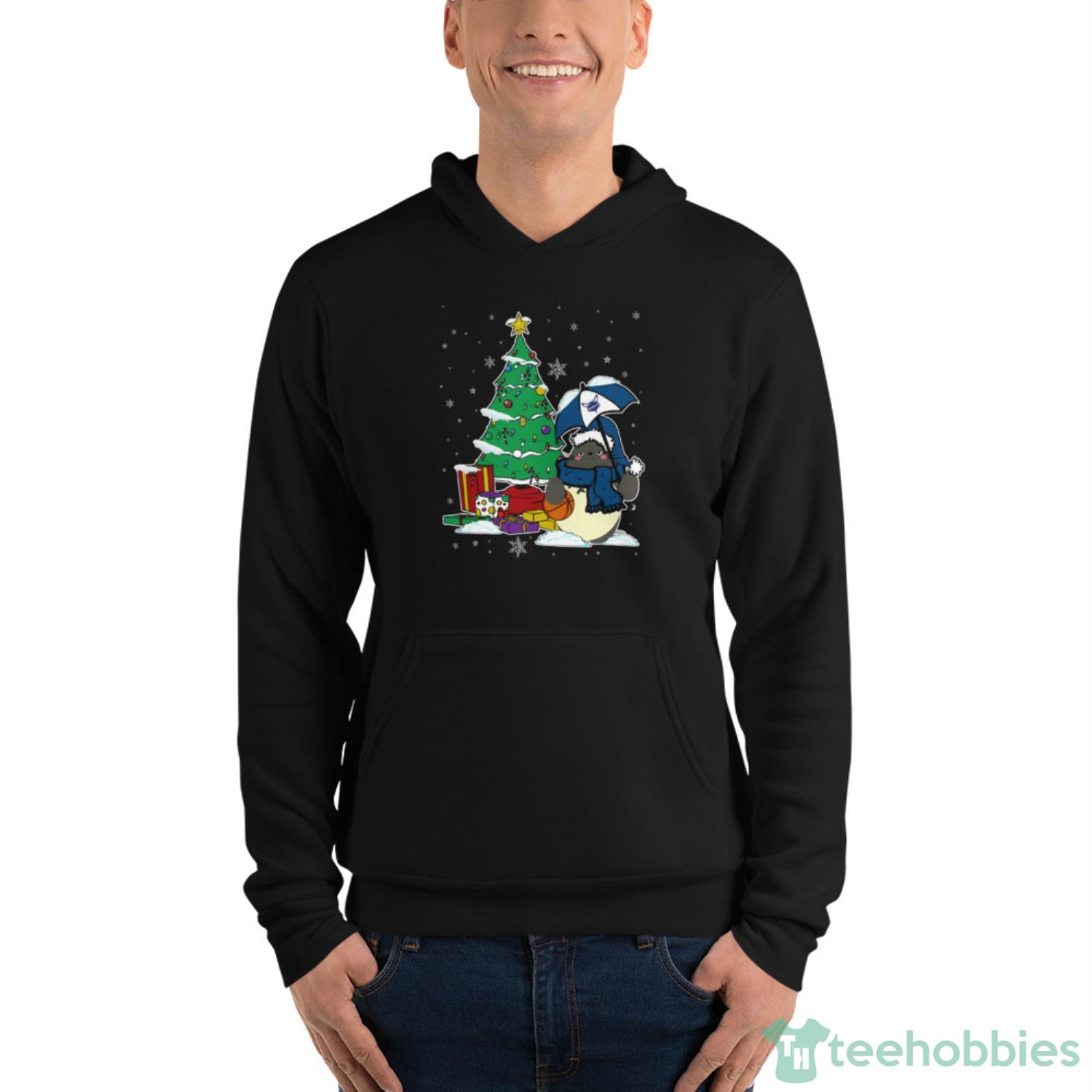 Charlotte Hornets NBA Basketball Cute Tonari No Totoro Christmas Shirt For Fans - Unisex Fleece Pullover Hoodie Charlotte Hornets NBA Basketball Cute Tonari No Totoro Christmas Shirt For Fans - Unisex Fleece Pullover Hoodie