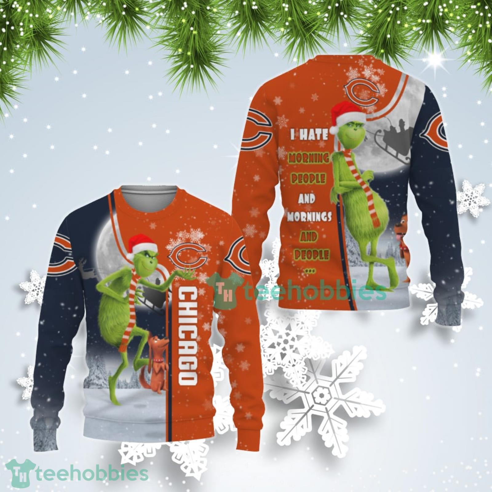 ugly chicago bears christmas sweater