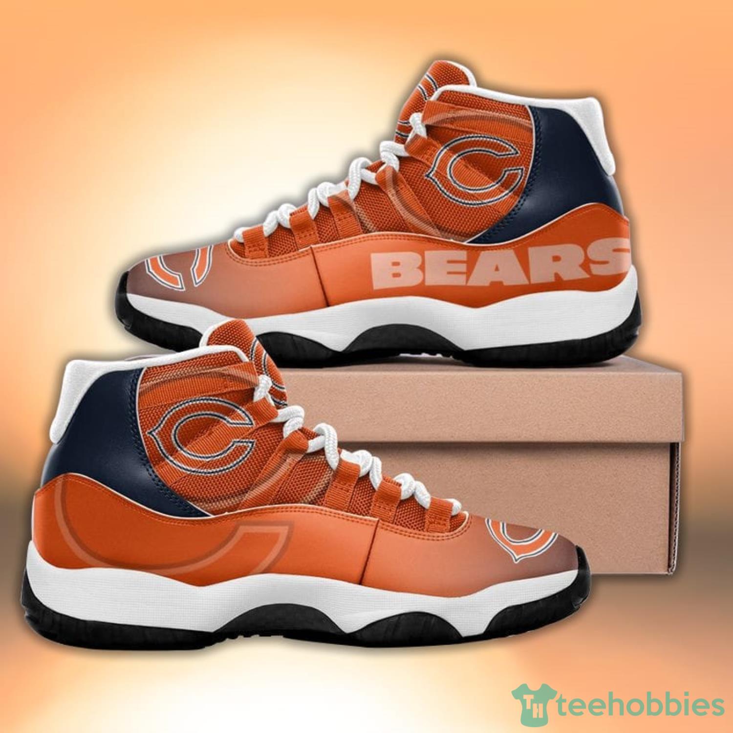 Chicago Bears Gradient Pattern Style Sneaker Air Jordan 11 Shoes Product Photo 3 Chicago Bears Gradient Pattern Style Sneaker Air Jordan 11 Shoes Product Photo 3