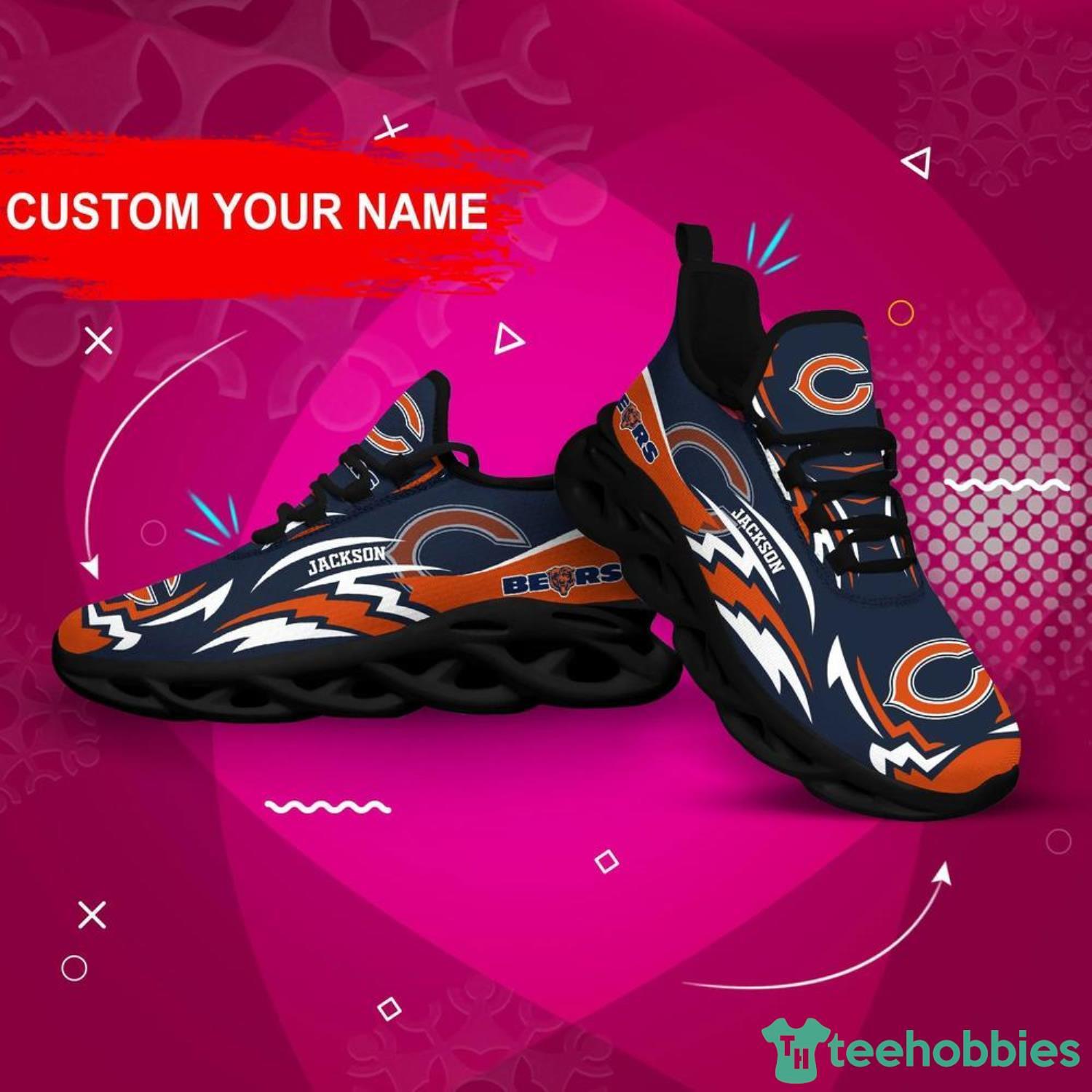 Chicago Bears NFL Max Soul Shoes Custom Name Running Shoes For Fans - Chicago Bears NFL Max Soul Shoes Custom Name, Sneakers Hot Trending Personalized Gifts For NFL Fans_2 chicago bears nfl max soul shoes custom name running shoes for fans 1px Chicago Bears NFL Max Soul Shoes Custom Name Running Shoes For Fans