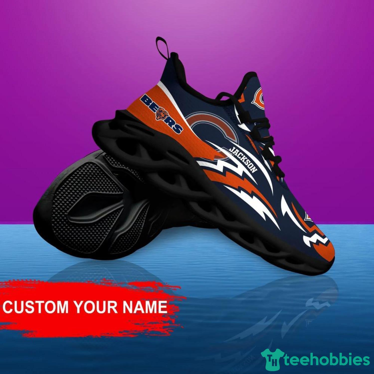 Chicago Bears NFL Max Soul Shoes Custom Name Running Shoes For Fans - Chicago Bears NFL Max Soul Shoes Custom Name, Sneakers Hot Trending Personalized Gifts For NFL Fans_4 chicago bears nfl max soul shoes custom name running shoes for fans 3px Chicago Bears NFL Max Soul Shoes Custom Name Running Shoes For Fans