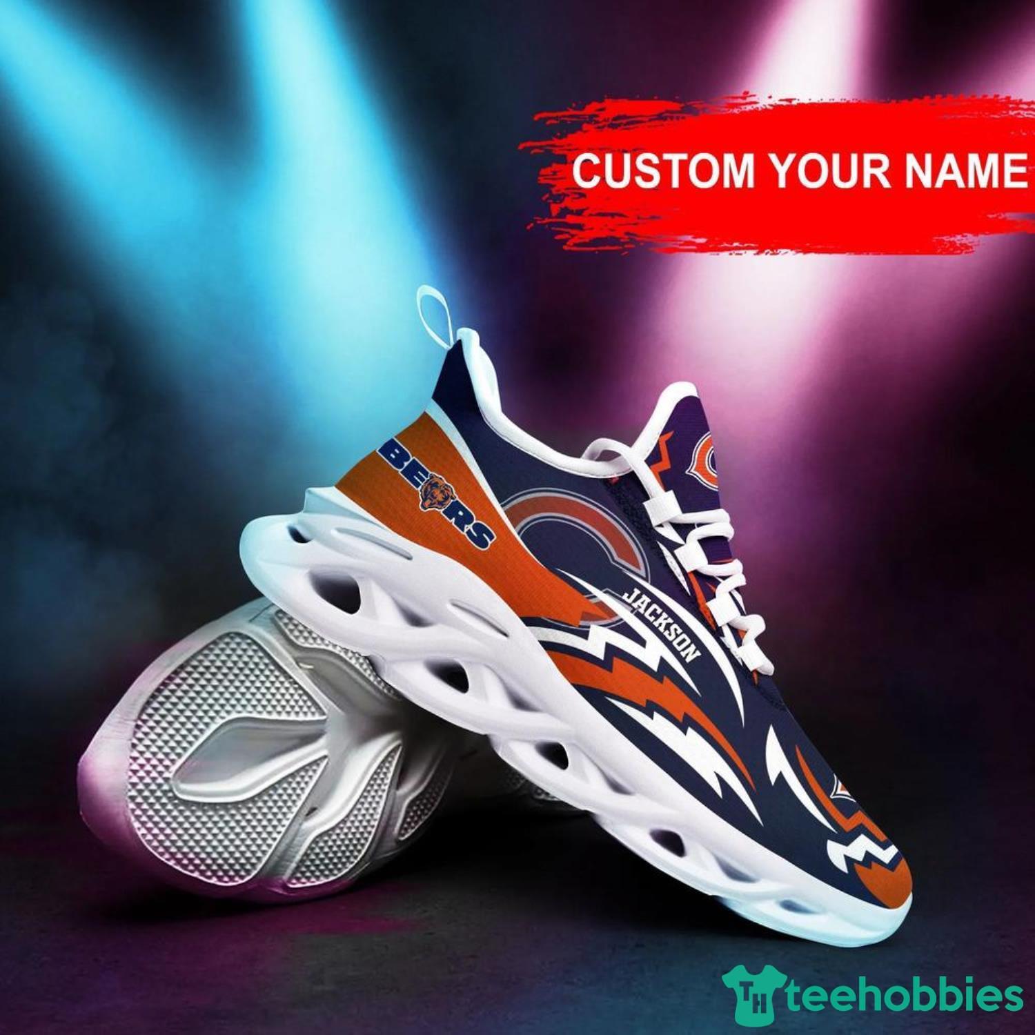 Chicago Bears NFL Max Soul Shoes Custom Name Running Shoes For Fans - Chicago Bears NFL Max Soul Shoes Custom Name, Sneakers Hot Trending Personalized Gifts For NFL Fans_5 chicago bears nfl max soul shoes custom name running shoes for fans 4px Chicago Bears NFL Max Soul Shoes Custom Name Running Shoes For Fans