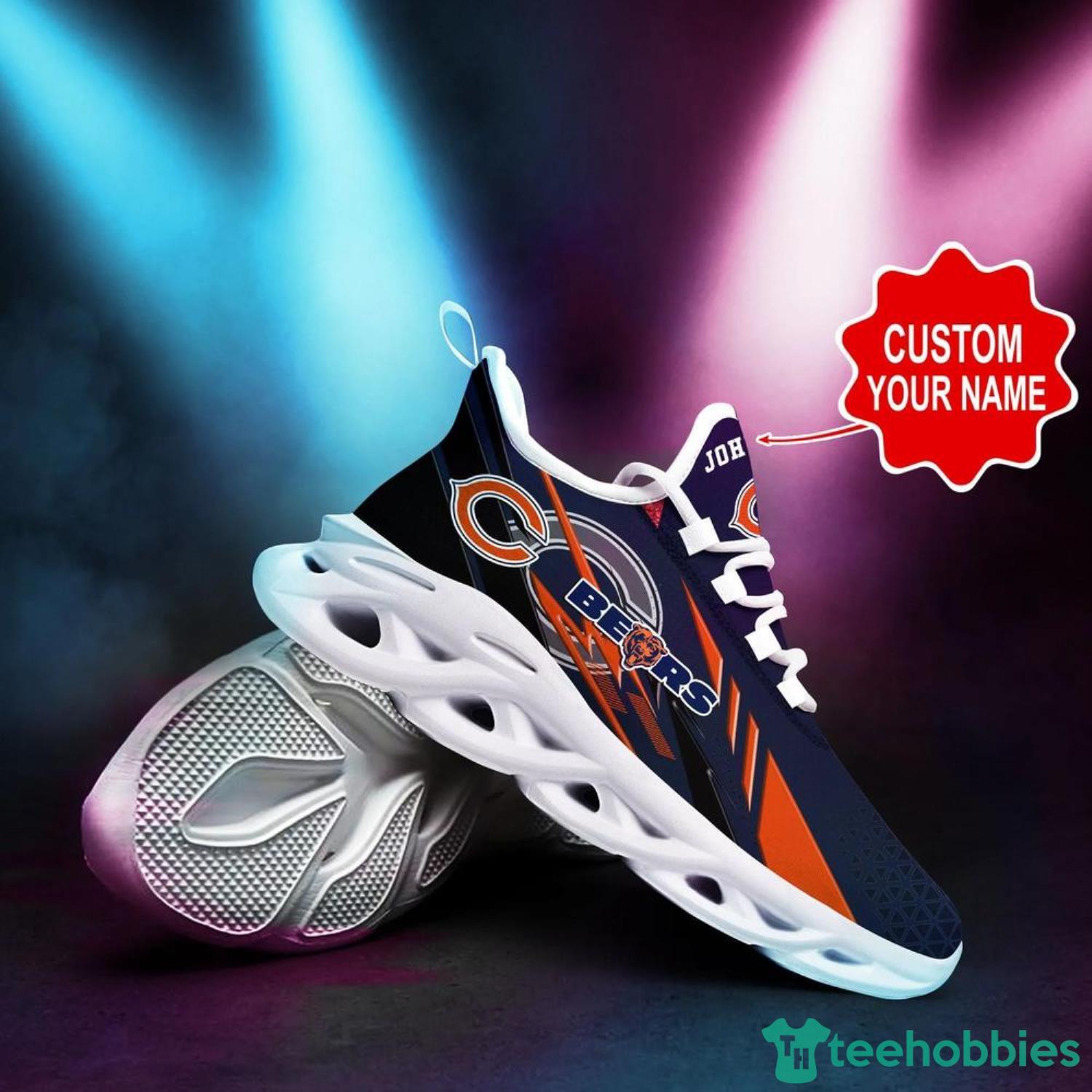 Chicago Bears NFL Max Soul Shoes Custom Name Sneakers Personalized