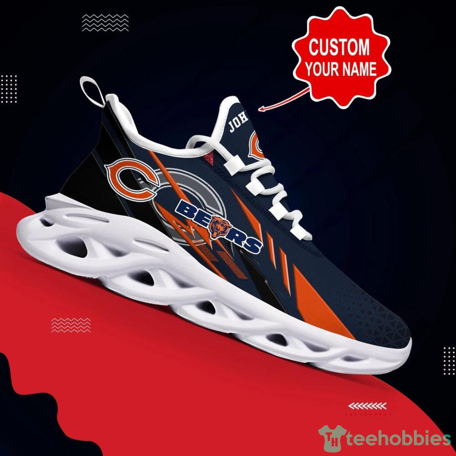 Chicago Bears NFL Max Soul Shoes Custom Name Sneakers Personalized