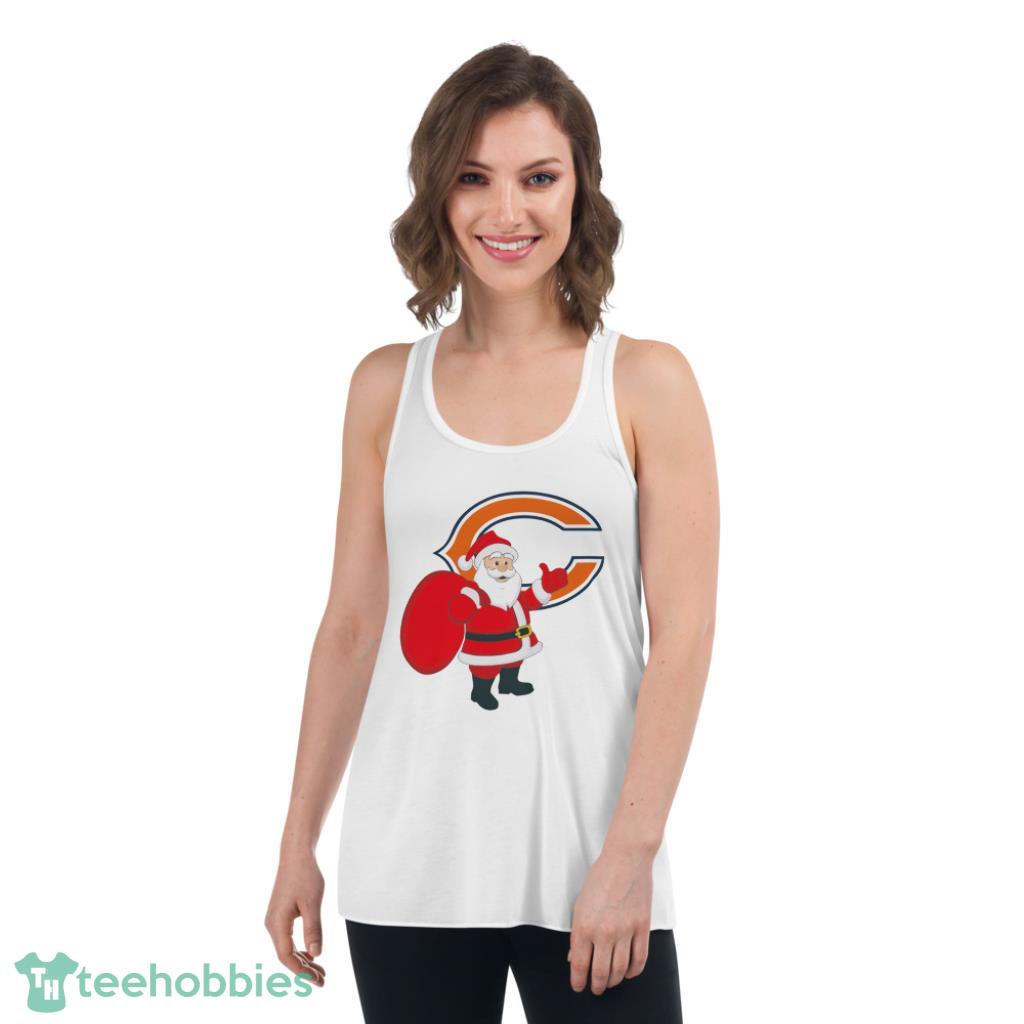 Chicago Bears NFL Santa Claus Christmas Shirt - Womens Flowy Racerback Tank