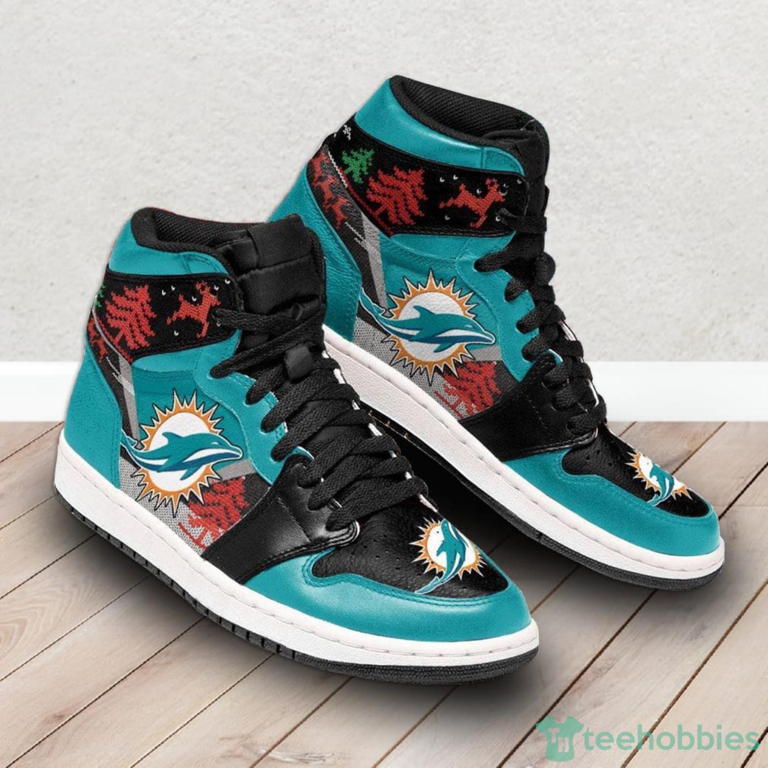 Fan Art Miami Dolphins Canvas High Top Shoes