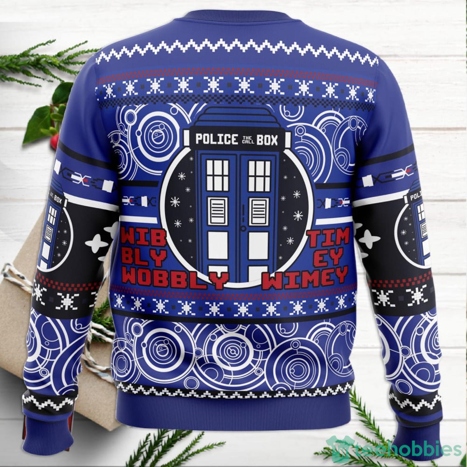 Christmas Through Time And Space Doctor Who Ugly Christmas Sweater For Men And Women