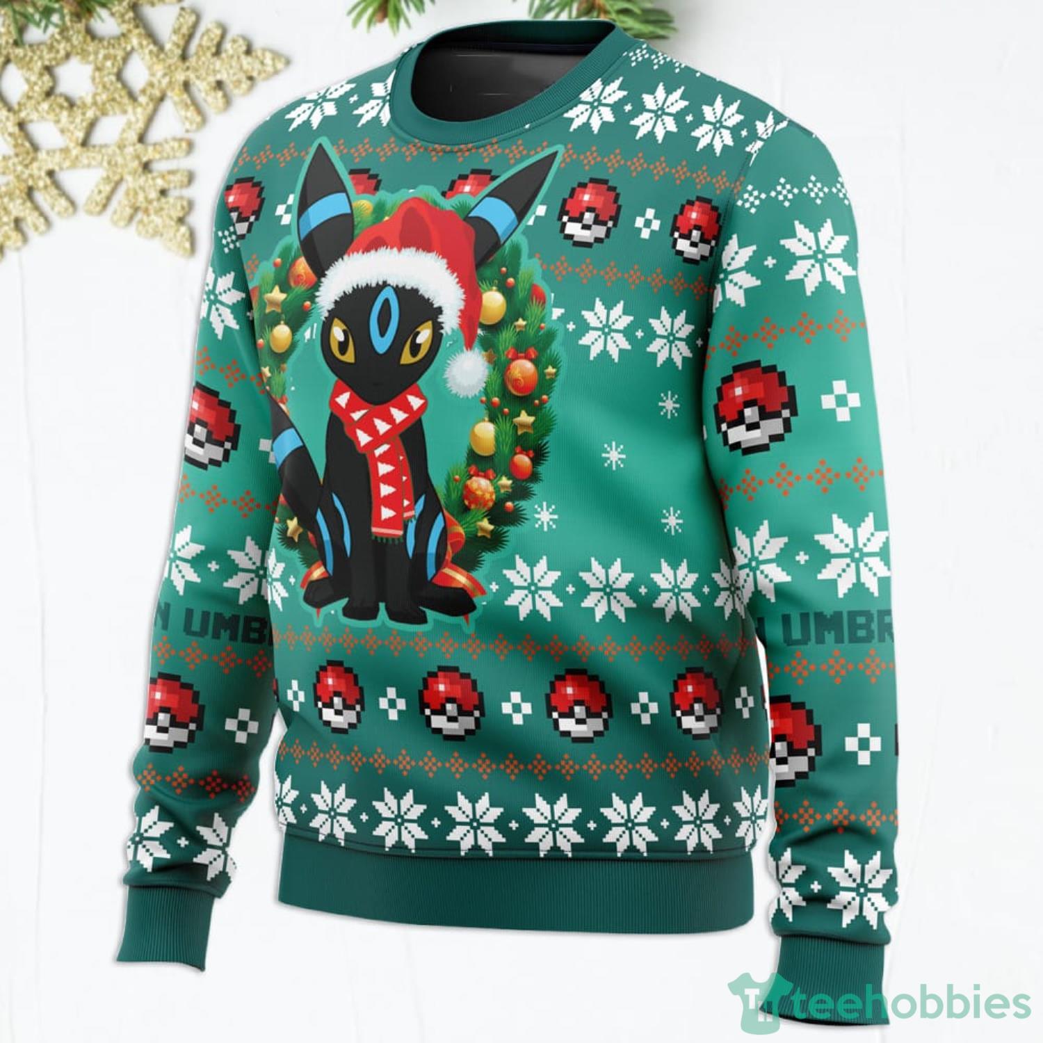 Eevee Pokemon Ugly Christmas Sweater For Men Women - Banantees