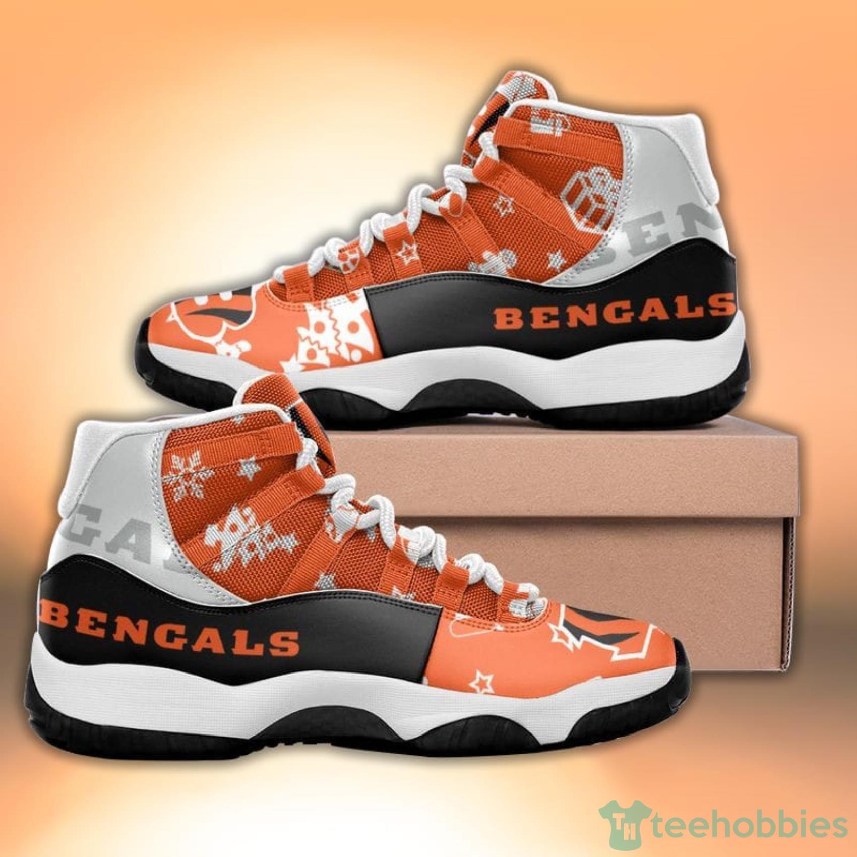 Cincinnati Bengals Air Jordan 13 Sneaker Shoes - Banantees