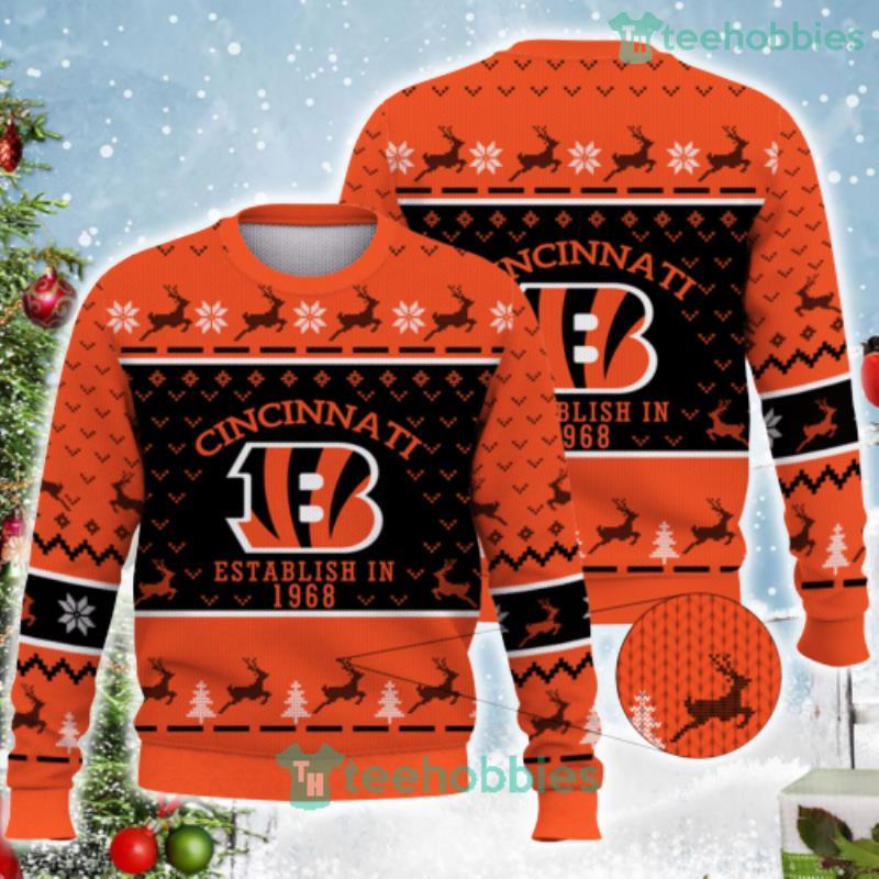 Cincinnati Bengals Establish In 1968 Snowflake Reindeer Pattern