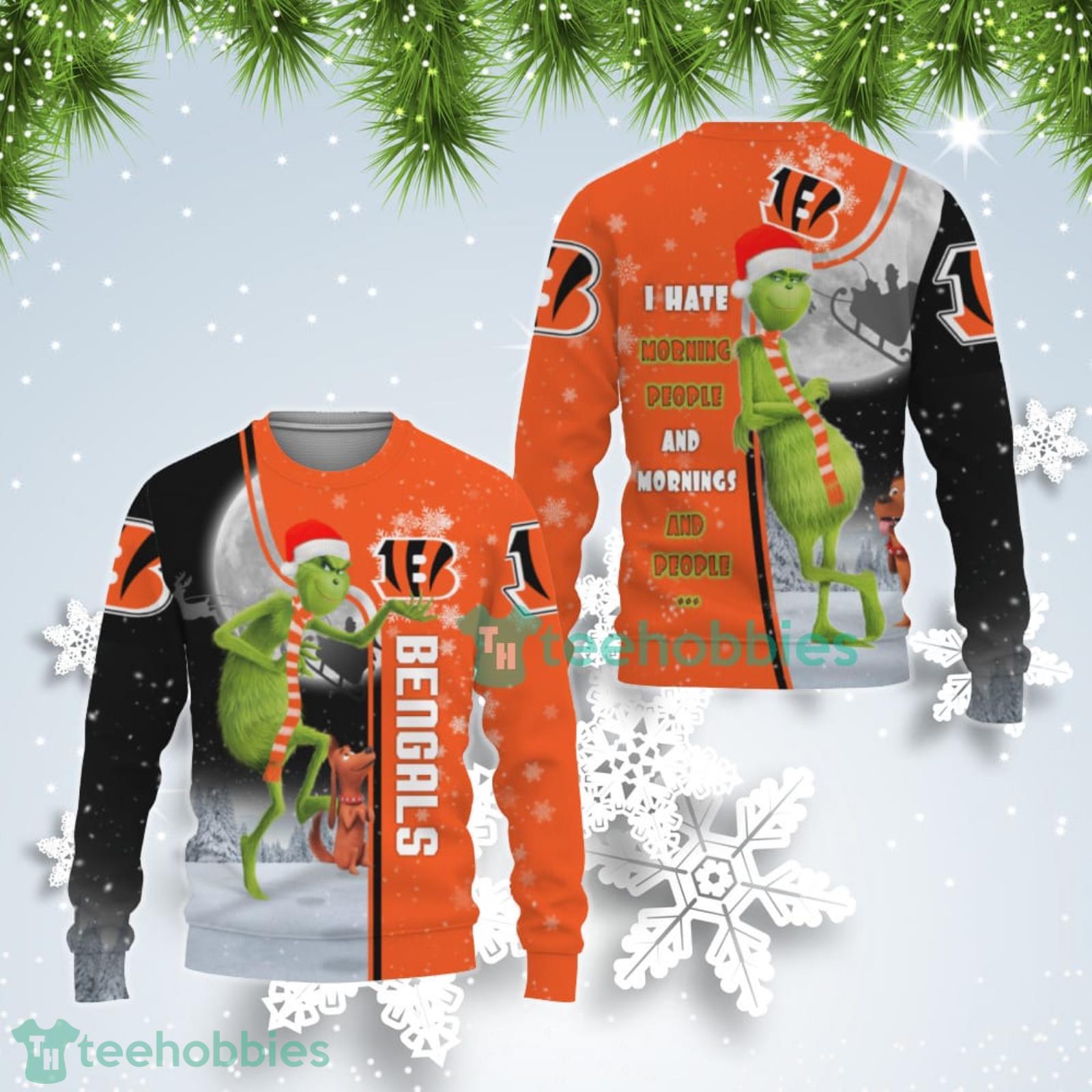 Bengals Grnch Christmas Sweater 