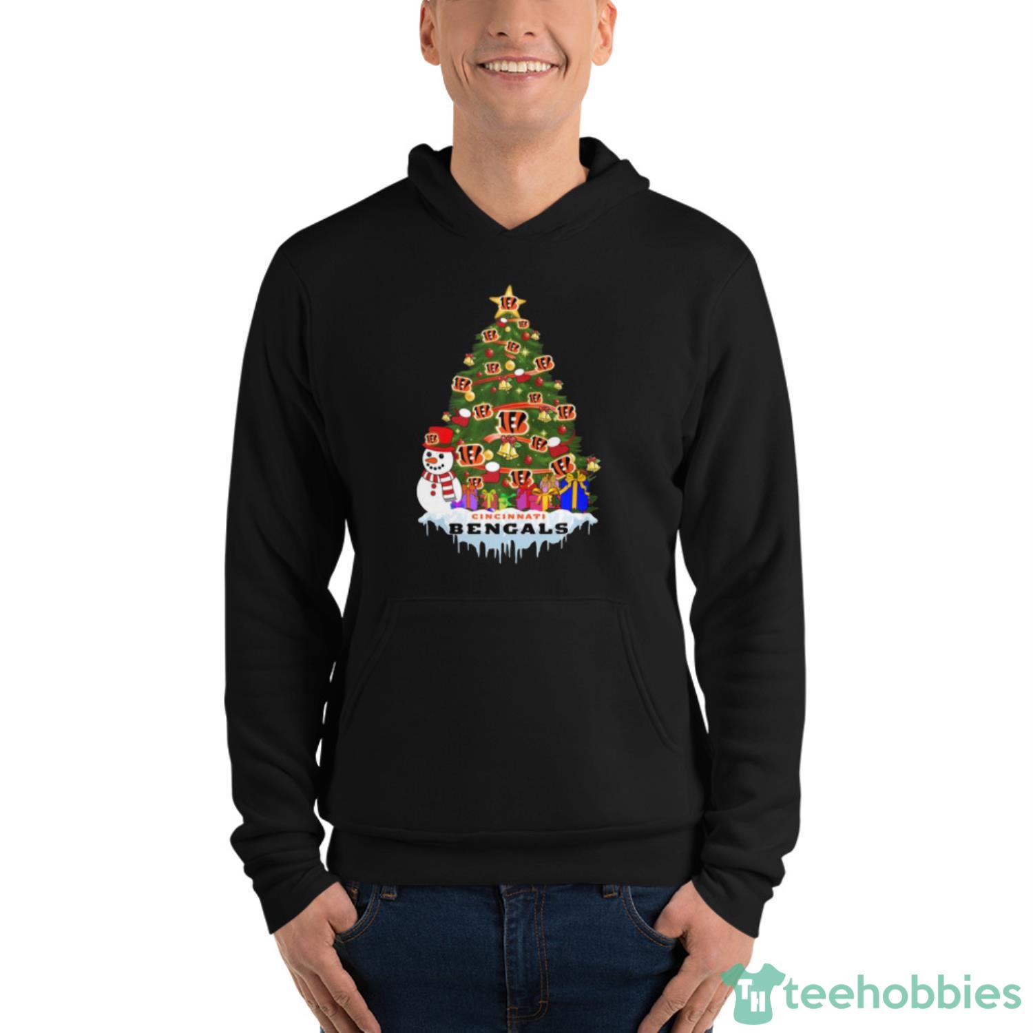 Official Merry And Bright Cincinnati Bengals NFL Christmas Tree Sweatshirt,  hoodie, sweater, long sleeve and tank top