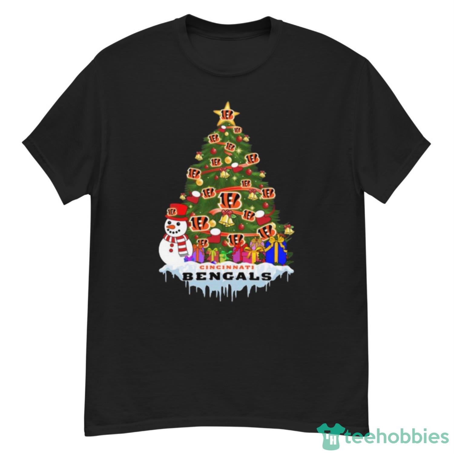 Cincinnati Bengals Christmas Shirt - Happy Holideys Bus Design, Unique Cincinnati  Bengals Gifts - Best Gifts For Your Loved Ones