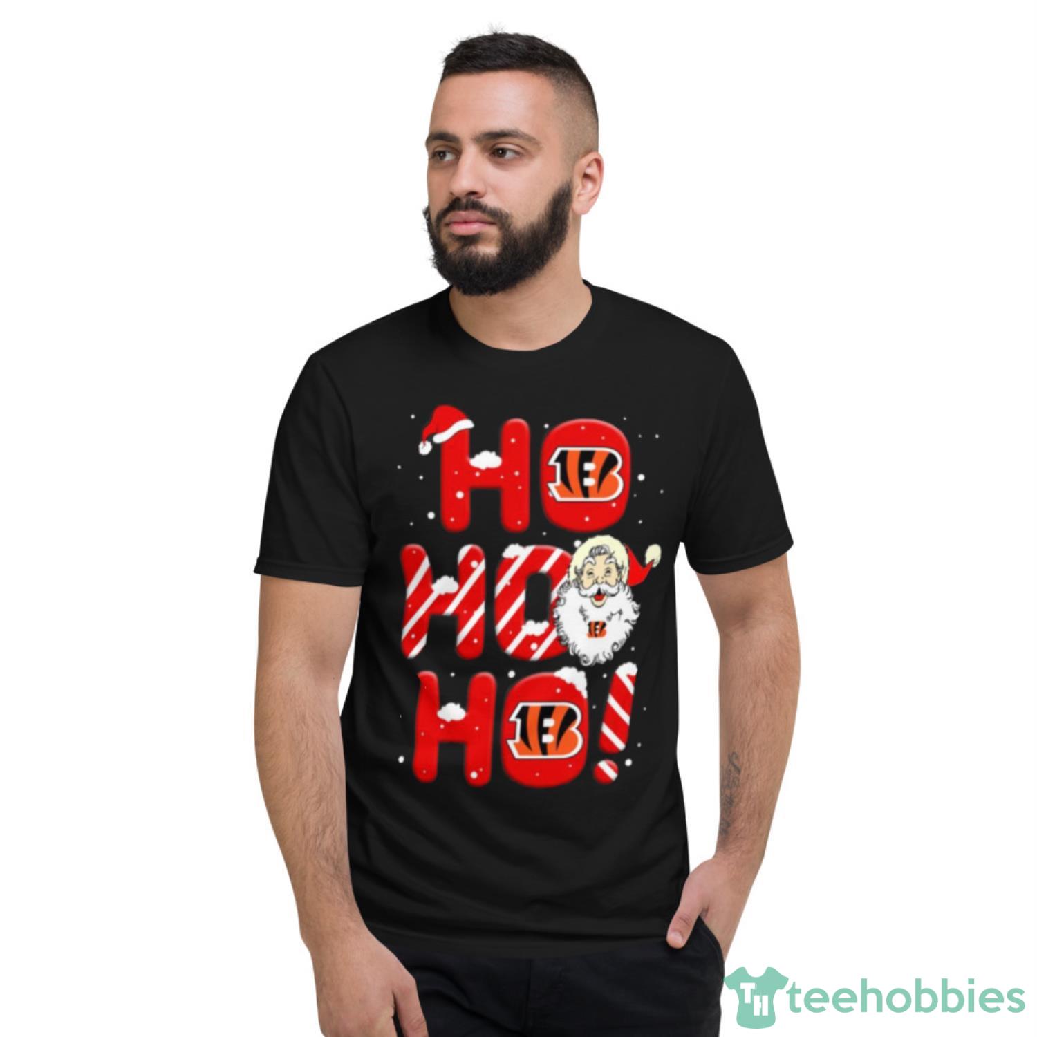 Cincinnati Bengals NFL Football Ho Ho Ho Santa Claus Merry Christmas Shirt