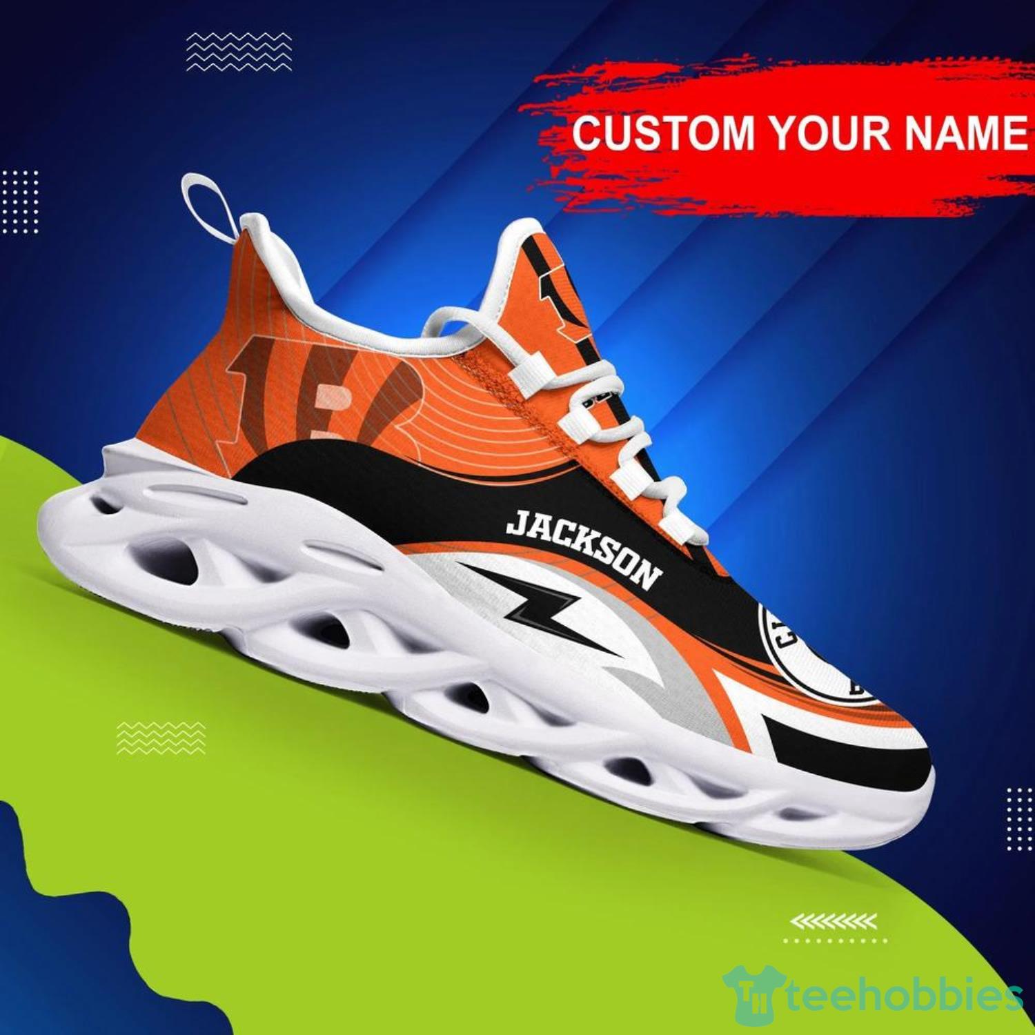 Cincinnati Bengals NFL Max Soul Shoes Custom Name Sneakers For Fans Product Photo 1
