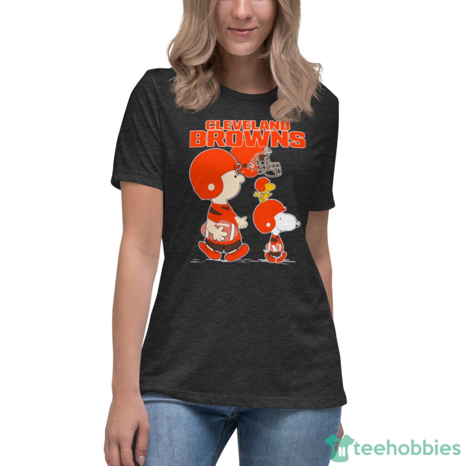 Cleveland Browns NFL Football Snoopy Woodstock The Peanuts Movie T