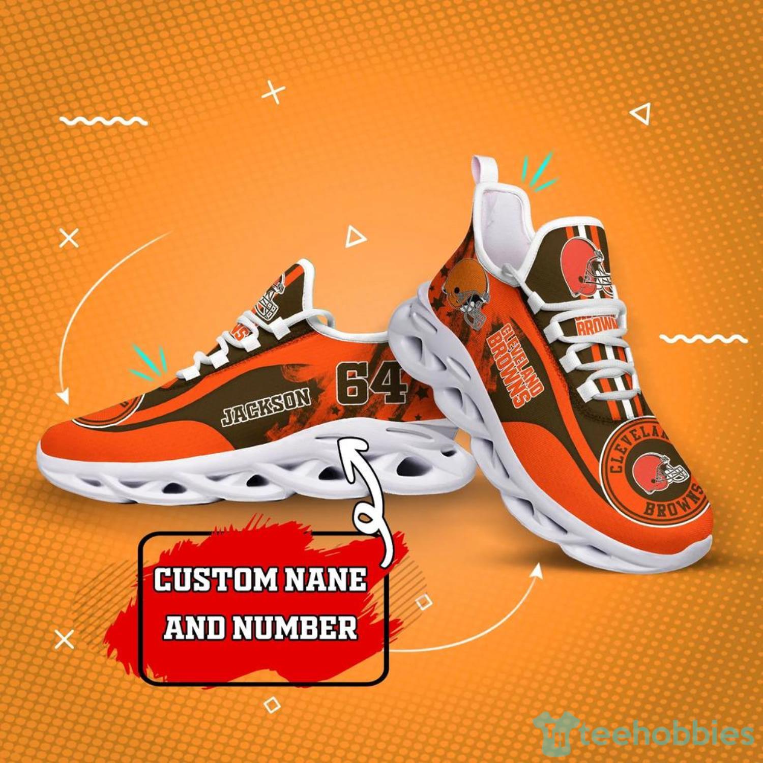 Cleveland Browns NFL Cool Max Soul Shoes Sport Sneakers - Banantees