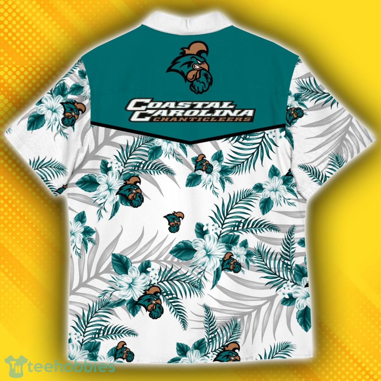 Coastal Carolina Chanticleers Sports American Hawaiian Tropical Patterns Hawaiian Shirt Product Photo 3