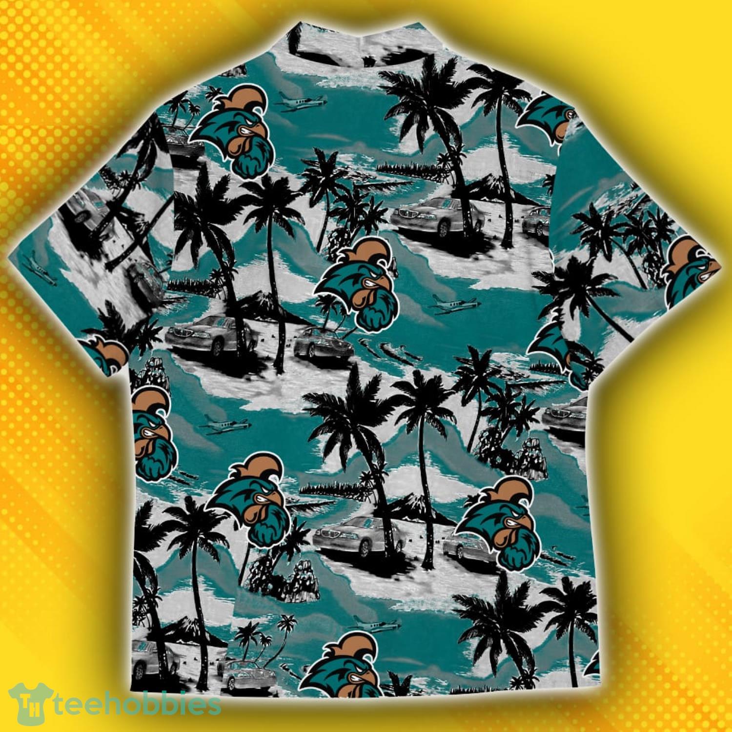 Coastal Carolina Chanticleers Sports American Tropical Patterns Hawaiian Shirt Product Photo 3