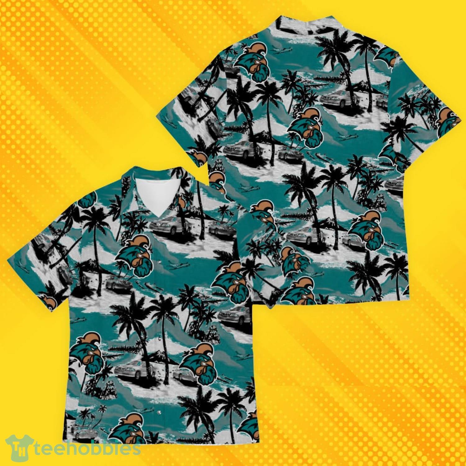 Coastal Carolina Chanticleers Sports American Tropical Patterns Hawaiian Shirt Product Photo 1