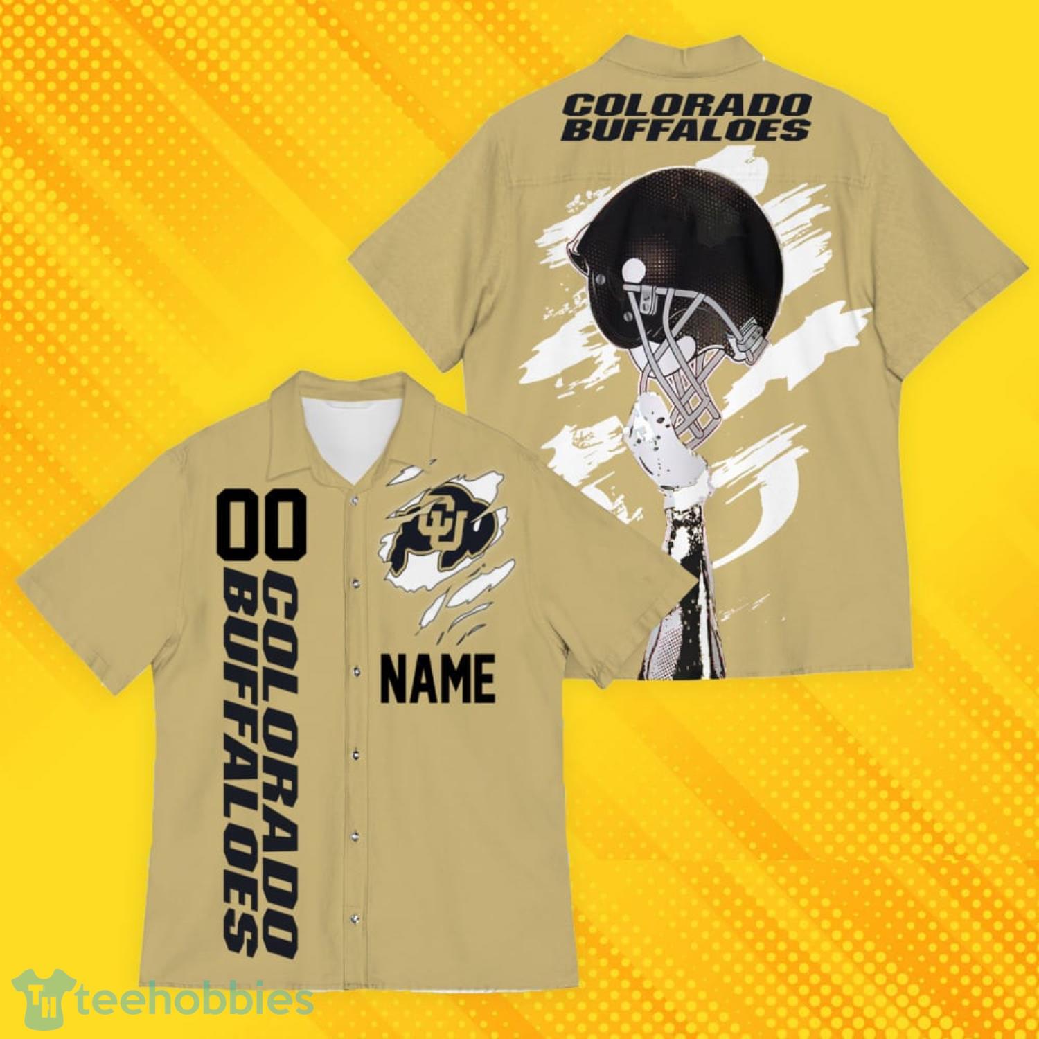 Colorado Buffaloes Sports American Hawaiian Football Hawaiian Shirt Custom Name For Fans Product Photo 1