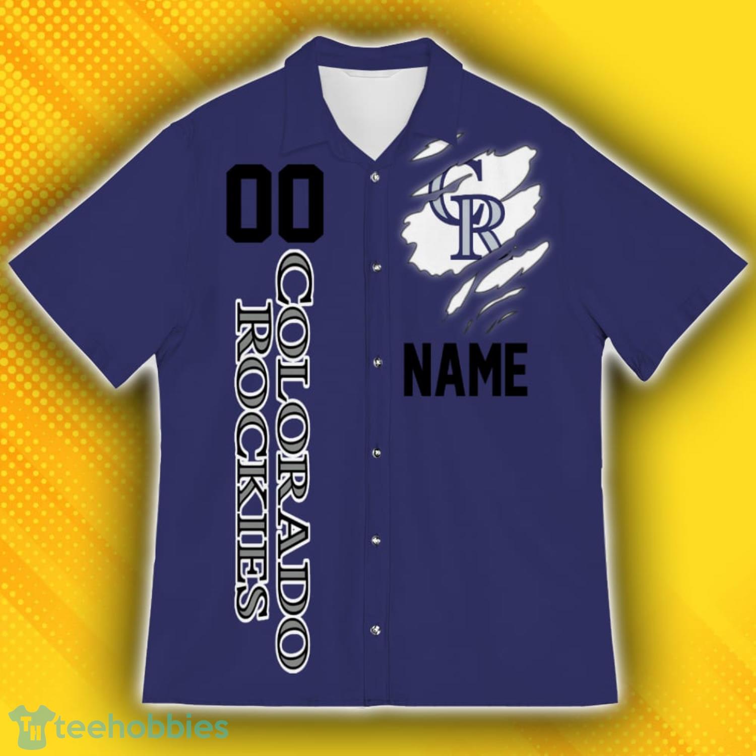 Colorado Rockies Sports American Hawaiian Football Hawaiian Shirt Custom Name For Fans Product Photo 2