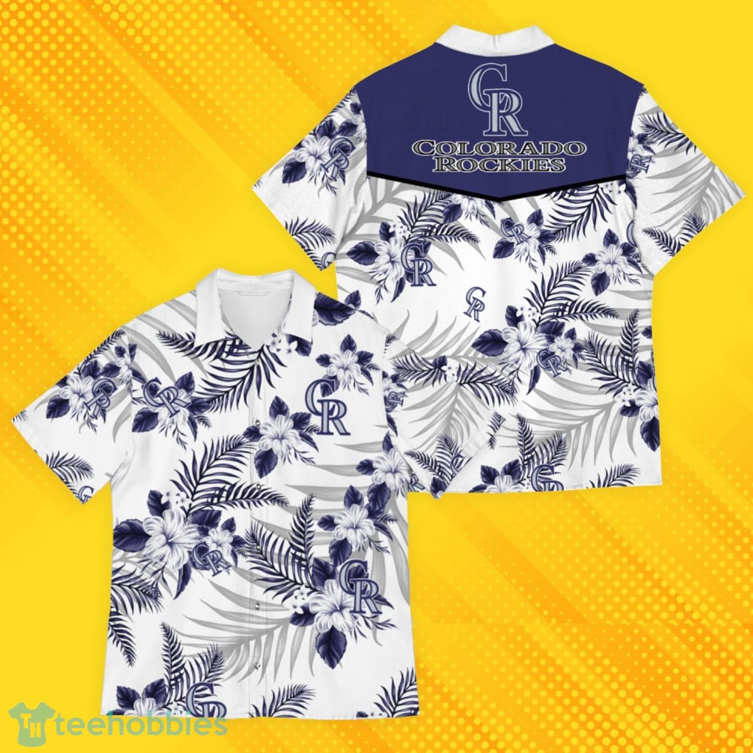 Colorado Rockies Sports American Hawaiian Tropical Patterns Hawaiian Shirt Product Photo 1