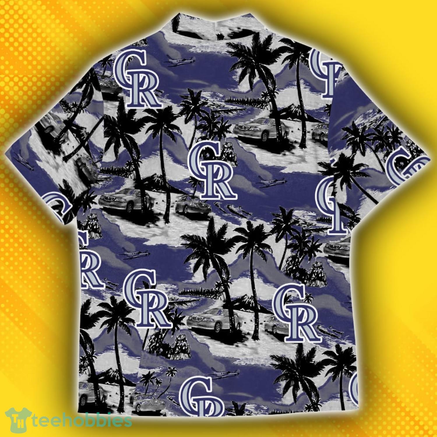 Colorado Rockies Sports American Tropical Patterns Hawaiian Shirt Product Photo 3
