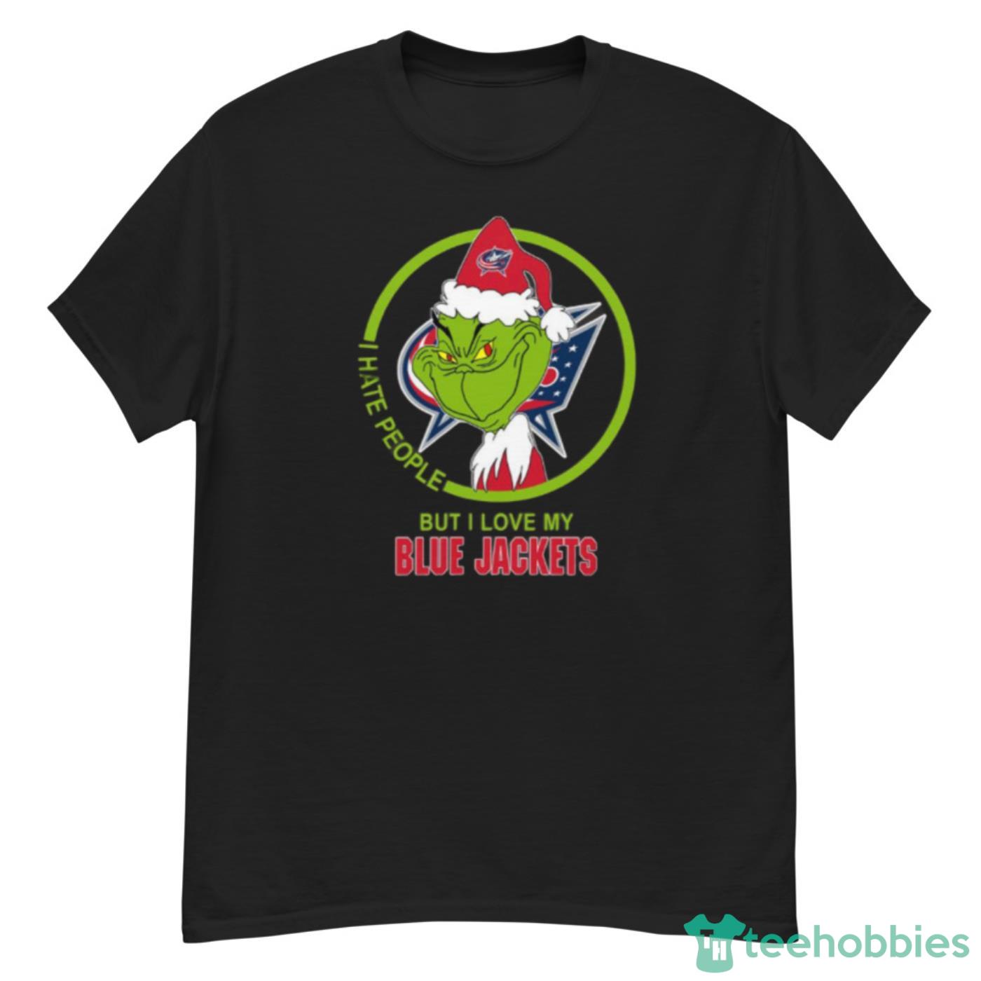 Columbus Blue Jackets NHL Christmas Grinch I Hate People But I Love My Favorite Hockey Team Shirt - G500 Men’s Classic T-Shirt Columbus Blue Jackets NHL Christmas Grinch I Hate People But I Love My Favorite Hockey Team Shirt - G500 Men’s Classic T-Shirt