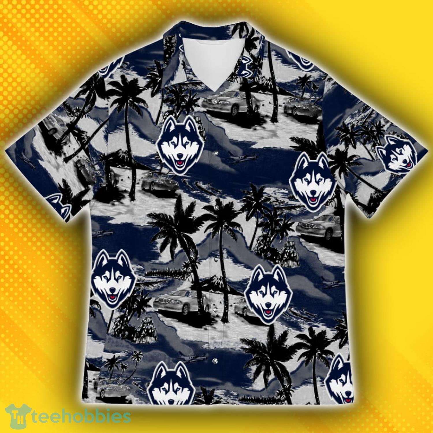 Connecticut Huskies Sports American Tropical Patterns Hawaiian Shirt Product Photo 2