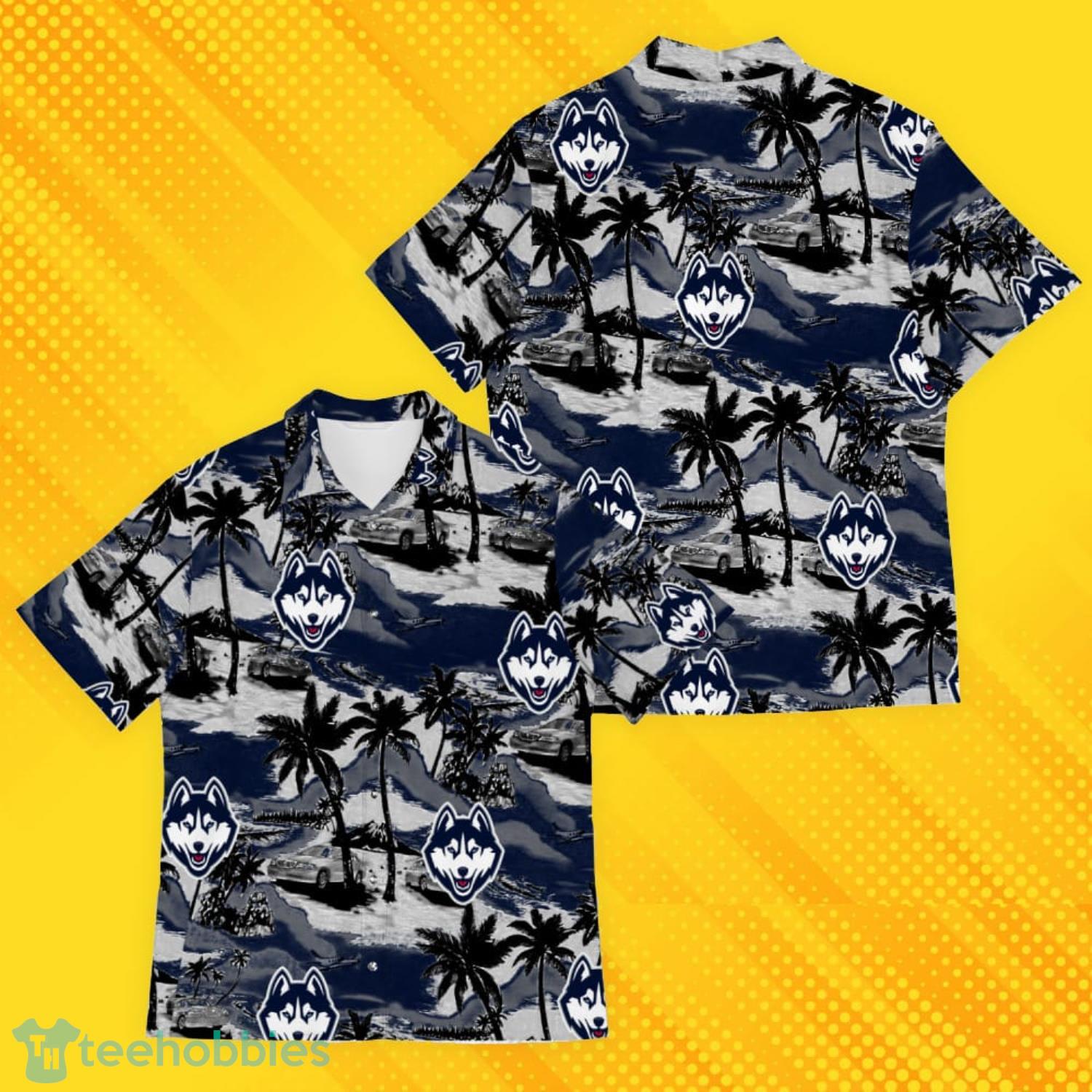 Connecticut Huskies Sports American Tropical Patterns Hawaiian Shirt Product Photo 1