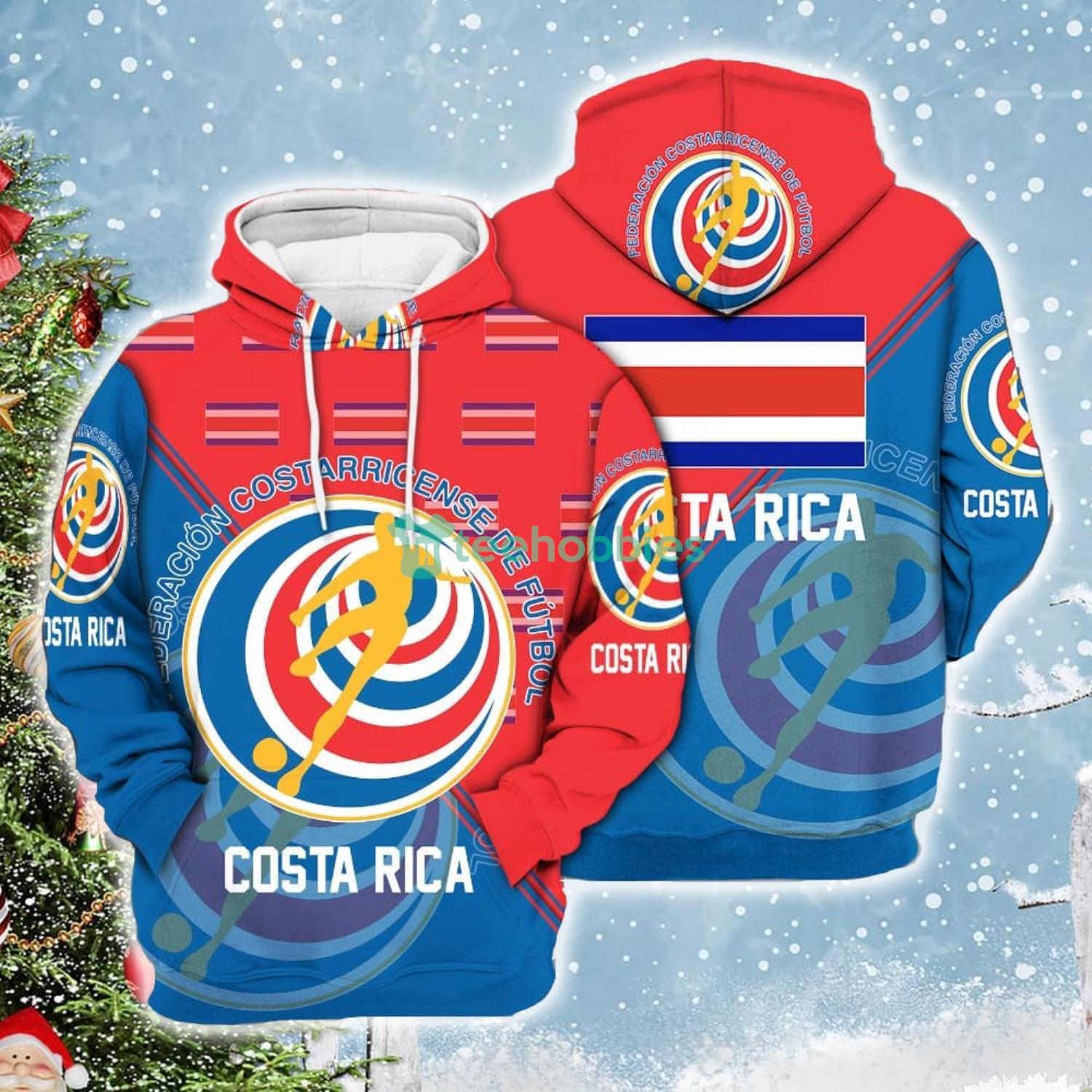 Costa Rica National Soccer Team Qatar World Cup 2022 Champions Soccer Team 3D All Over Printed Shirt Product Photo 3