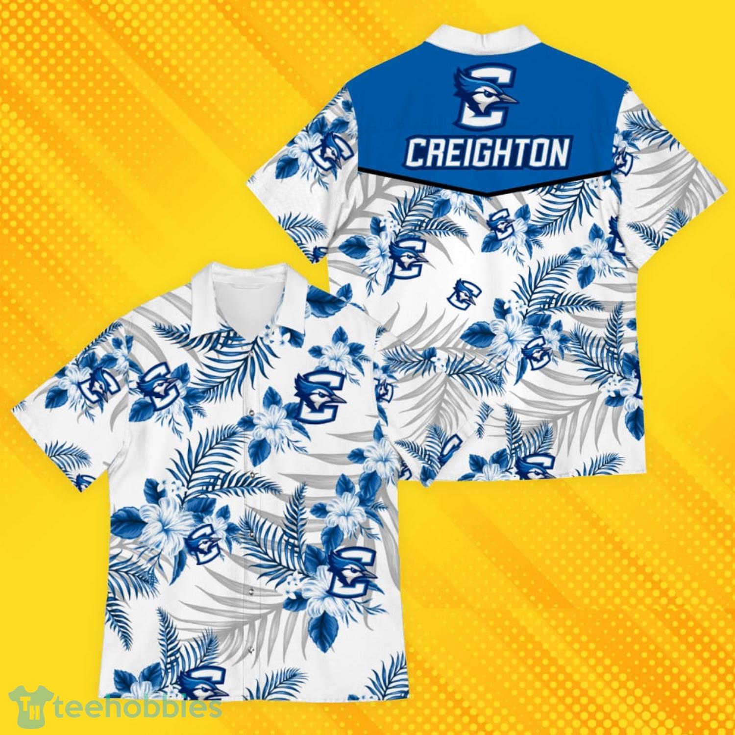 Creighton Bluejays Sports American Hawaiian Tropical Patterns Hawaiian Shirt Product Photo 1