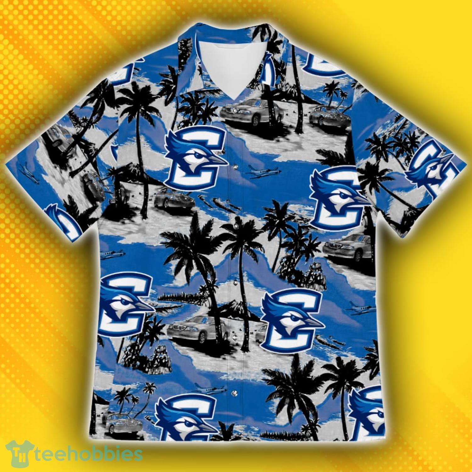 Creighton Bluejays Sports American Tropical Patterns Hawaiian Shirt Product Photo 2