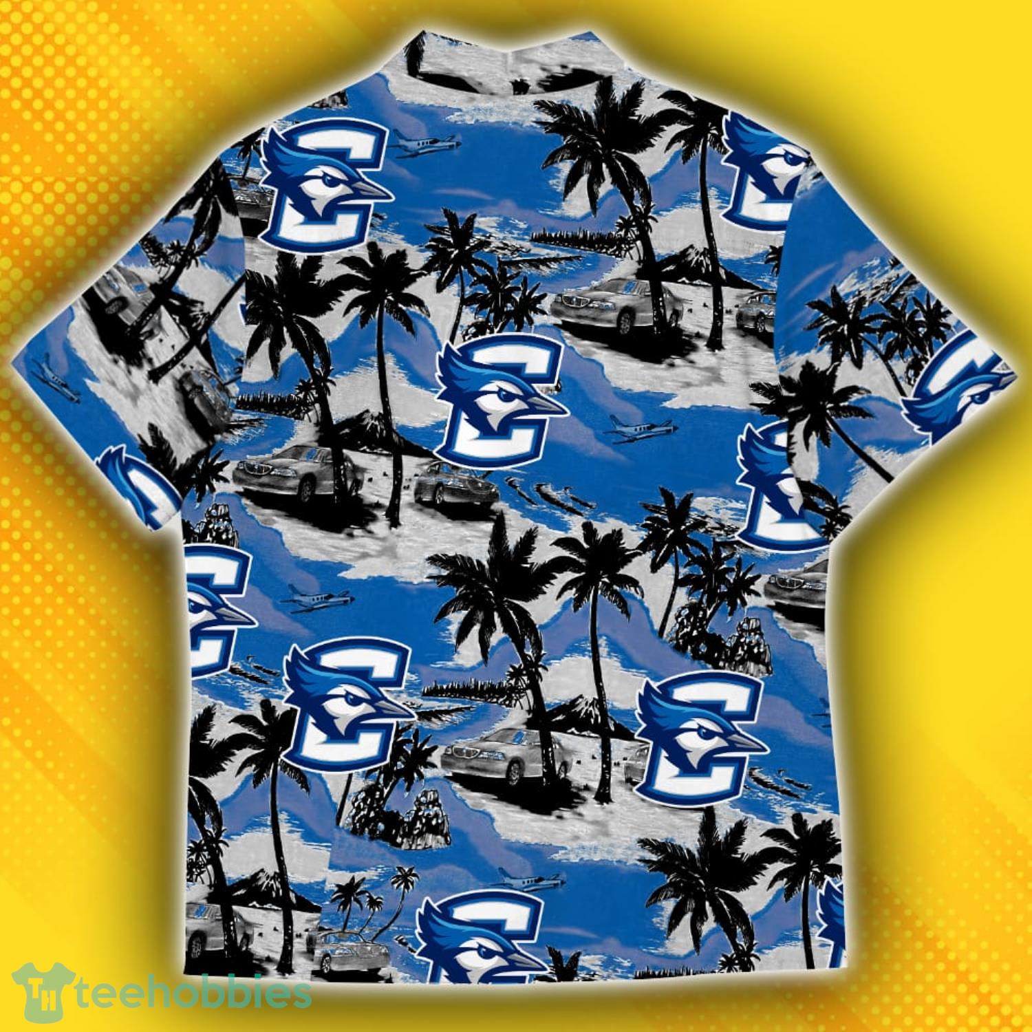 Creighton Bluejays Sports American Tropical Patterns Hawaiian Shirt Product Photo 3
