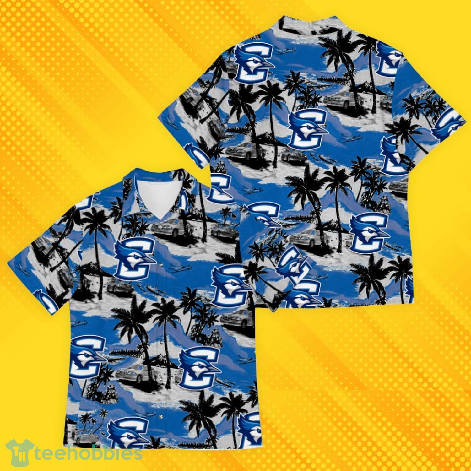 Creighton Bluejays Sports American Tropical Patterns Hawaiian Shirt Product Photo 1